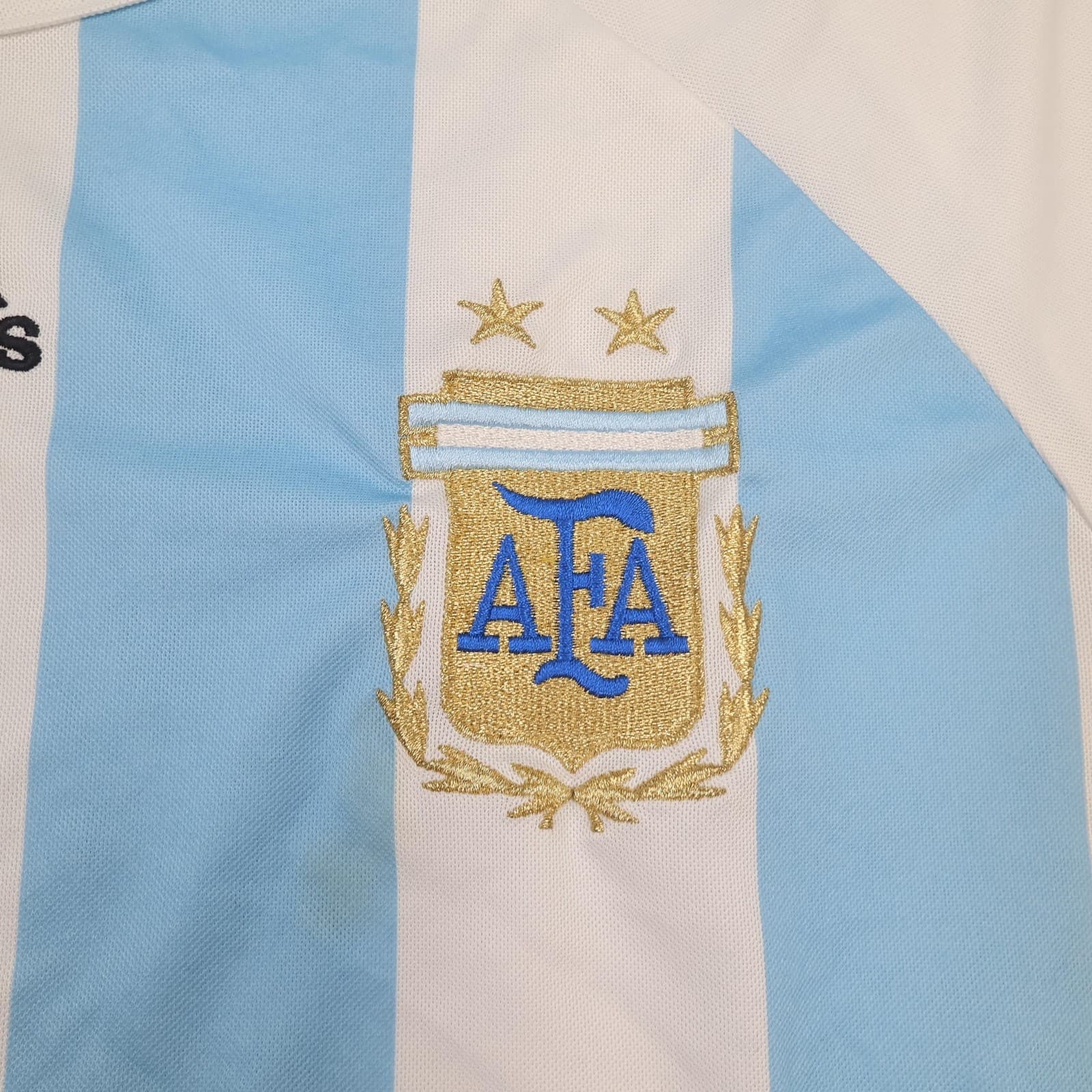 Argentina Home Shirt Mens Large Blue 2007 2009 Football Adidas Soccer Jersey photo 5