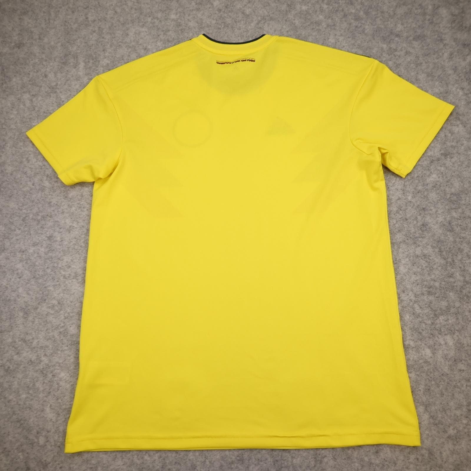 Colombia Home Shirt Mens Large Yellow 2018 2019 Football Adidas Climalite Jersey photo 2
