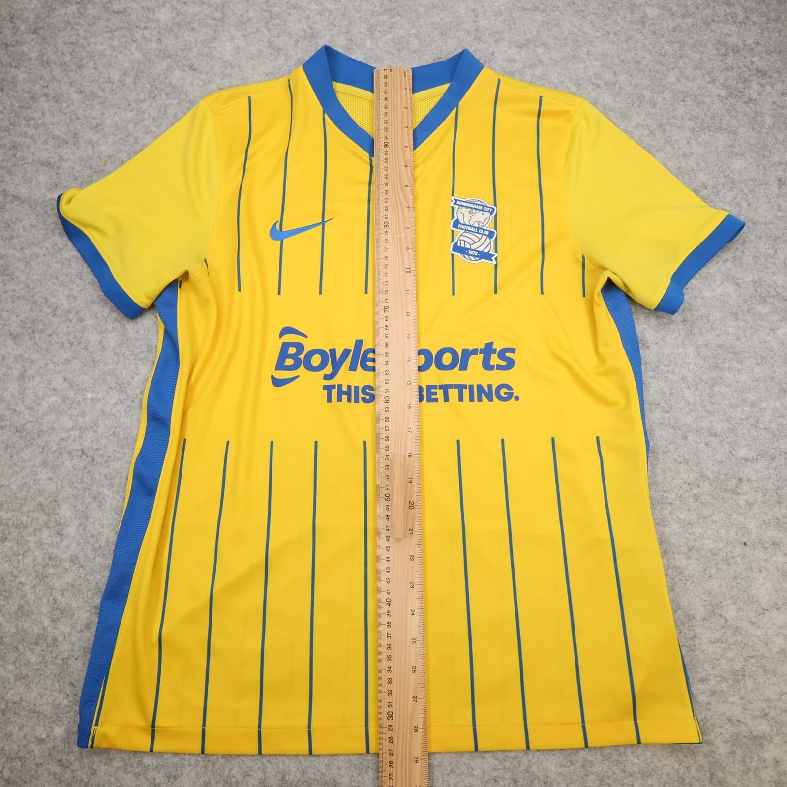 Birmingham City Shirt Extra Large Away shirt Yellow Nike 2021 2022 Soccer Jersey photo 13