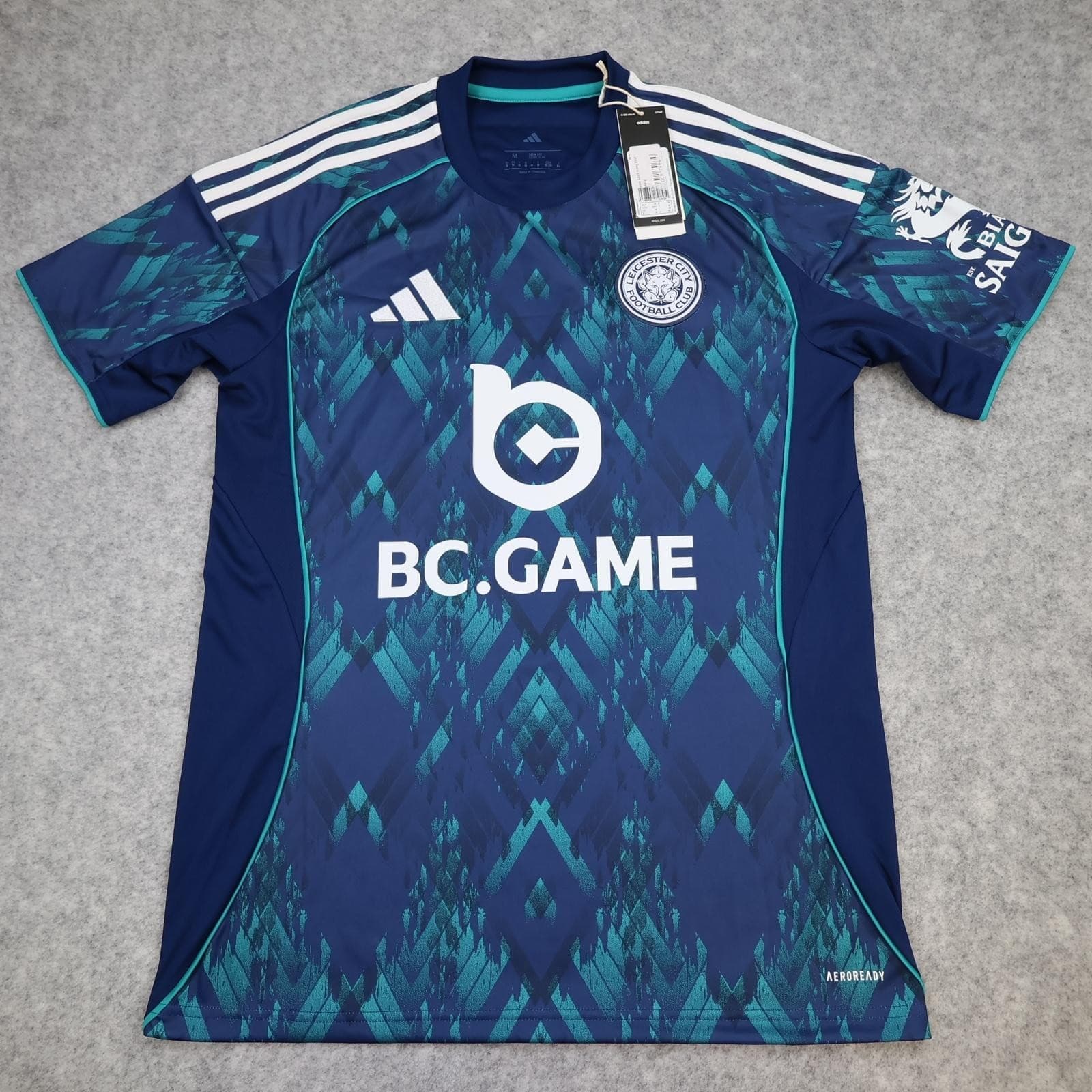 Leicester City Shirt Mens Medium Blue Away 2025 Adidas Winks 8 EFL Soccer Jersey photo 2