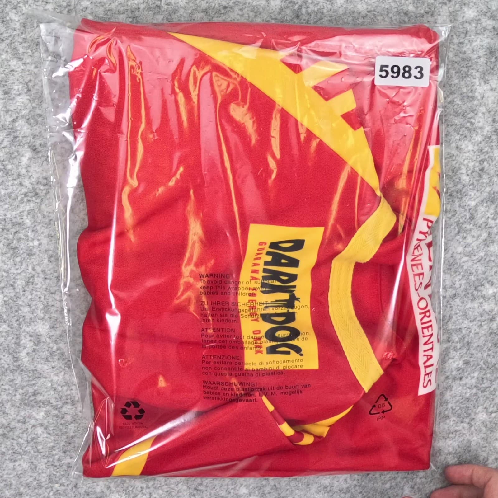 Catalans Dragons Rugby League Shirt Adult Large Yellow Striped 2007 ISC Button photo 4