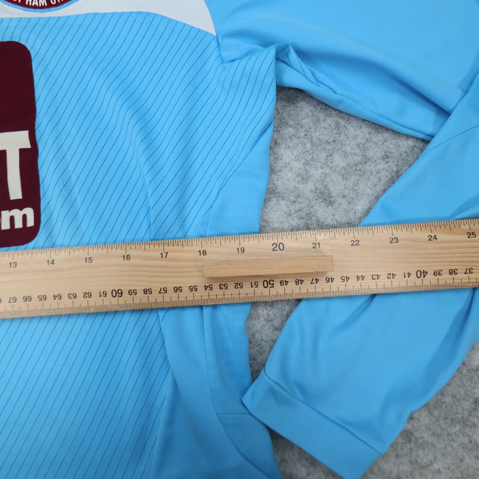 West Ham Shirt Medium Blue 2008 2009 Umbro Away Shirt Jersey Long Sleeve photo 13