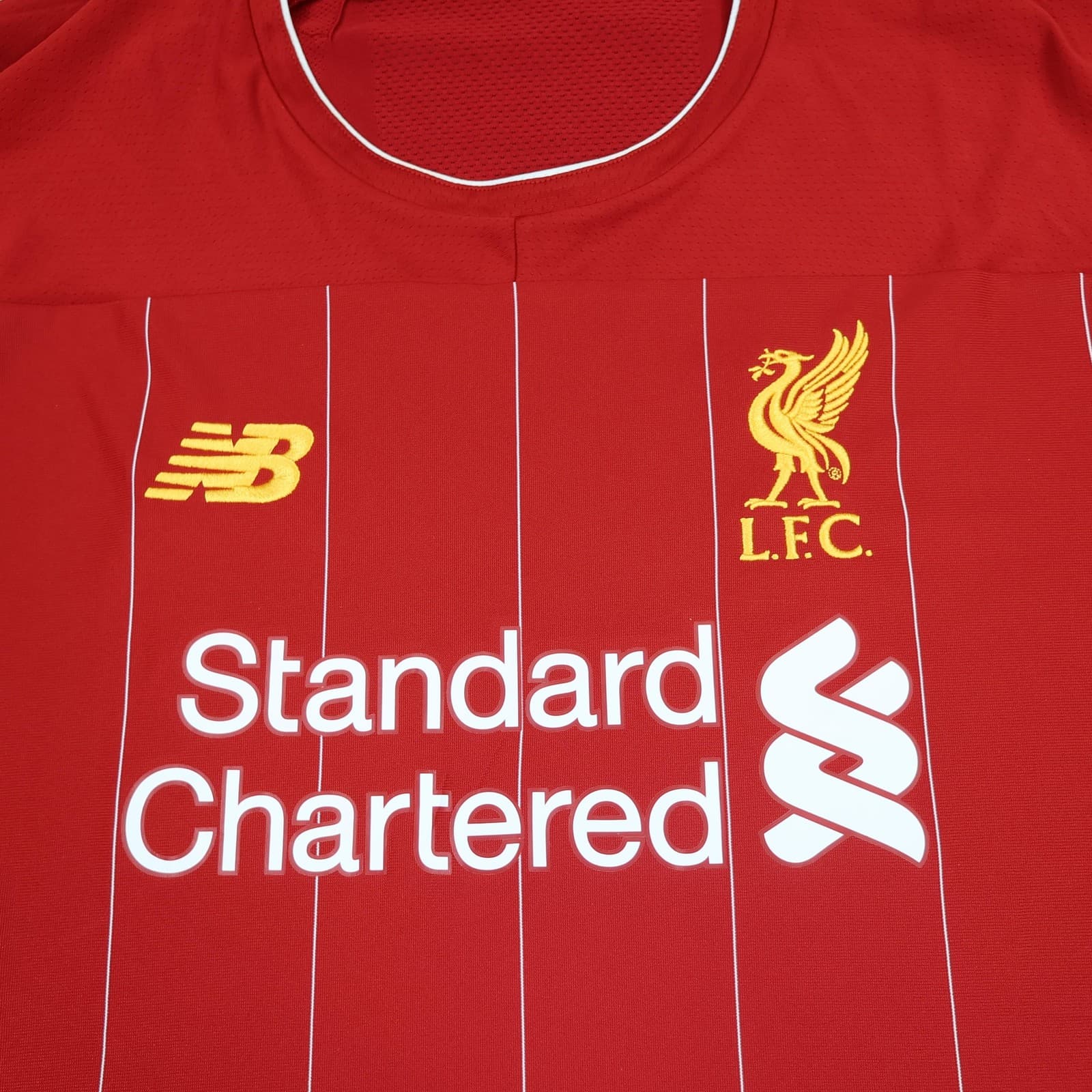 Liverpool Shirt Mens XL Red Home 2019 2020 New Balance Soccer Jersey photo 3