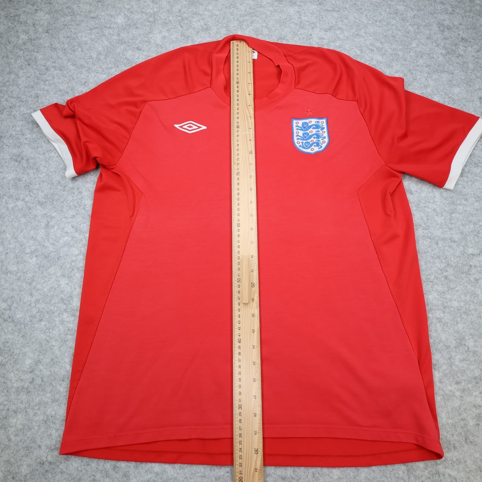 England Football Shirt 2XL Red Away Kit Umbro 2010 2011 48 South Africa XXL photo 10