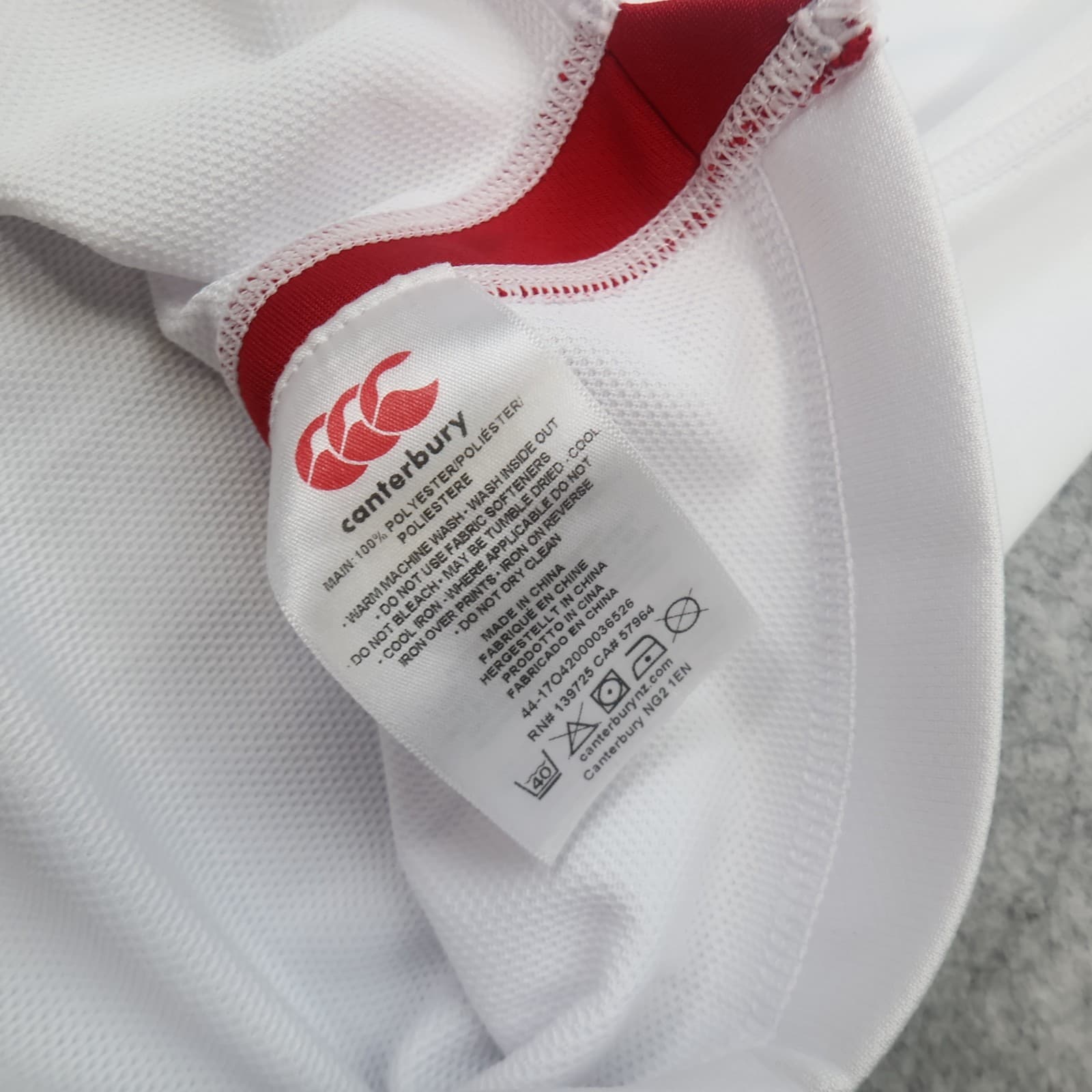 England Rugby Shirt Extra Large White Home Kit 2019 Japan World Cup Canterbury photo 9