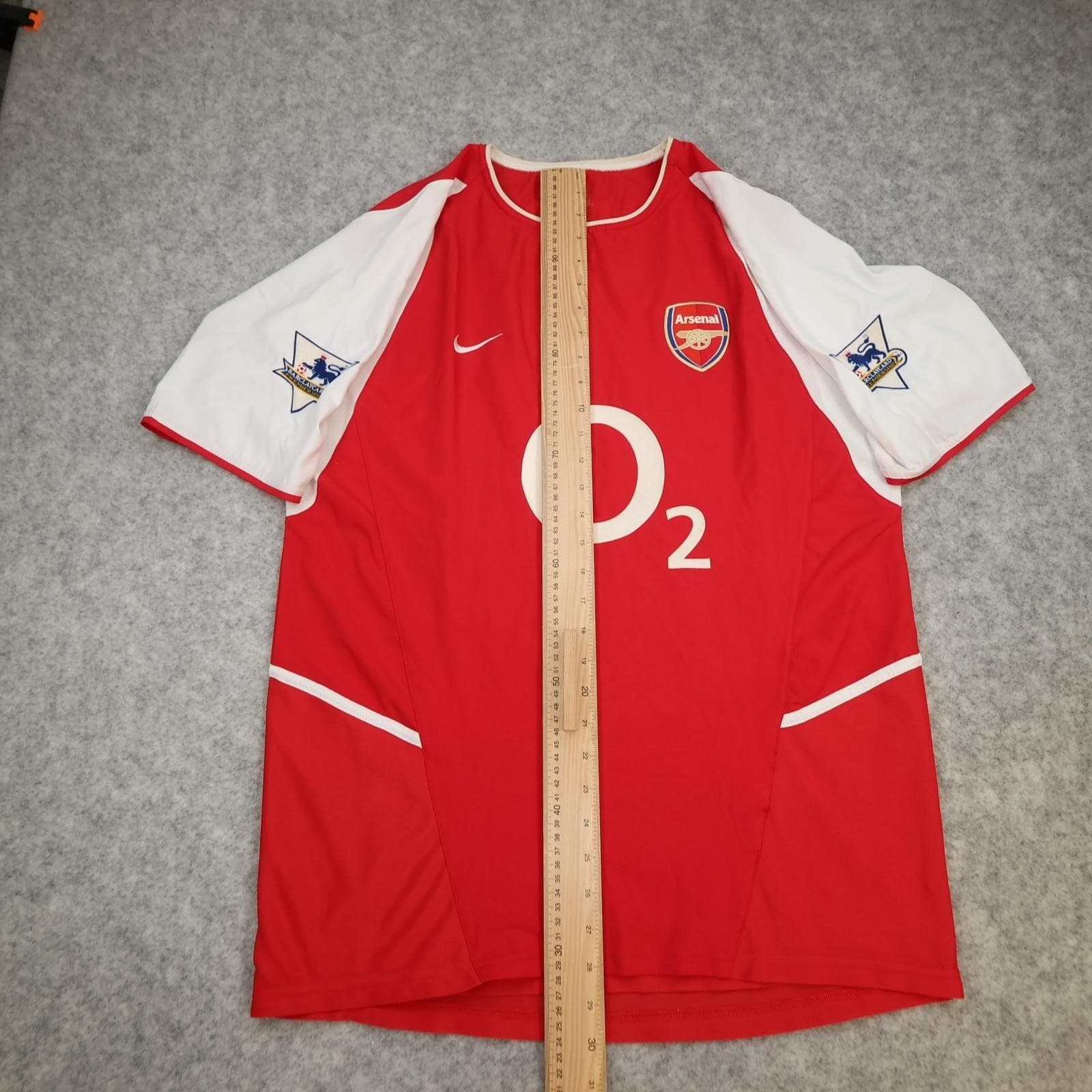 Vintage Arsenal Shirt Mens XL Red Home 2002 2004 Invincibles Nike O2 Vieira 4 photo 15