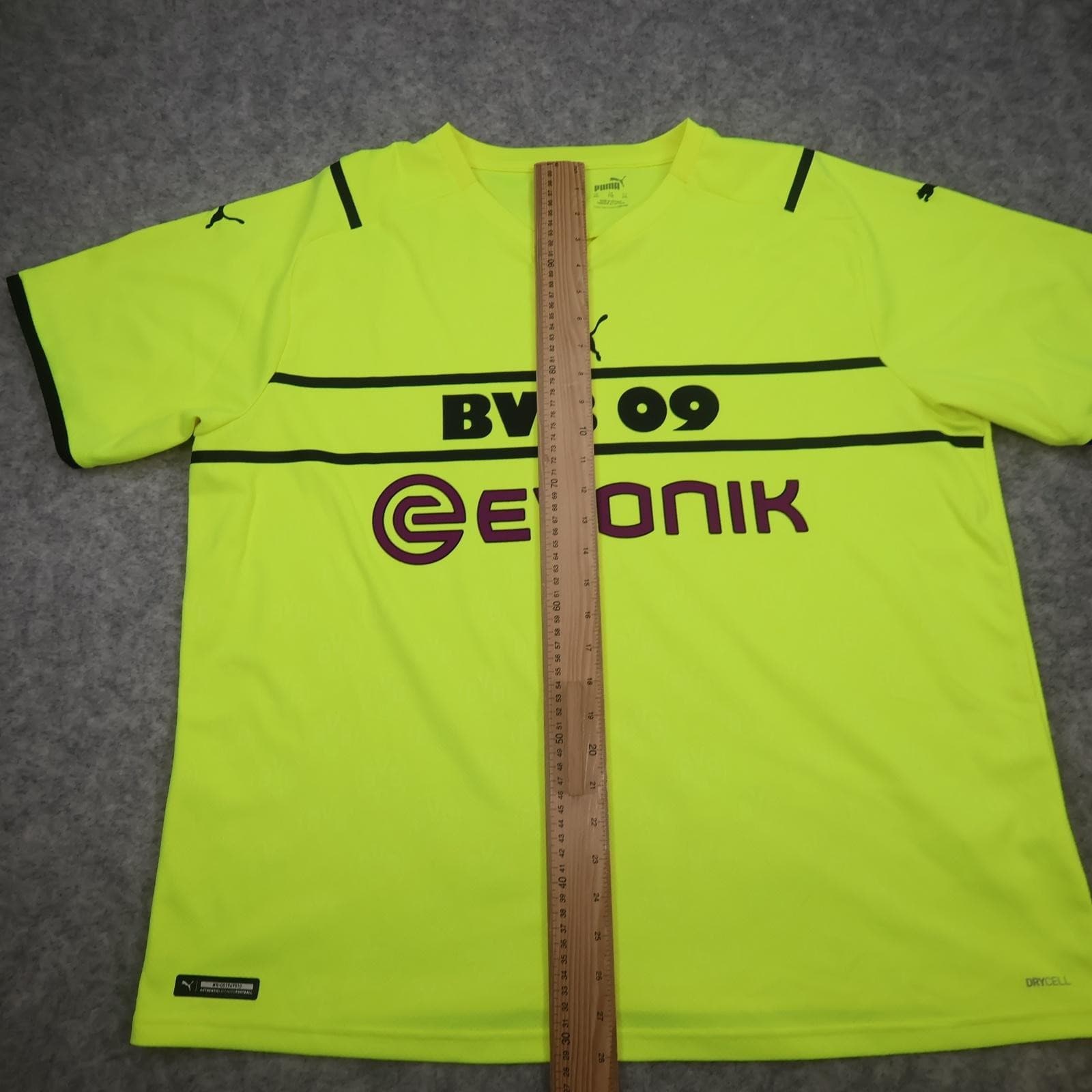 Borussia Dortmund Shirt Mens 2XL Yellow 3rd Kit 2021 2022 Football Puma Evonik photo 11
