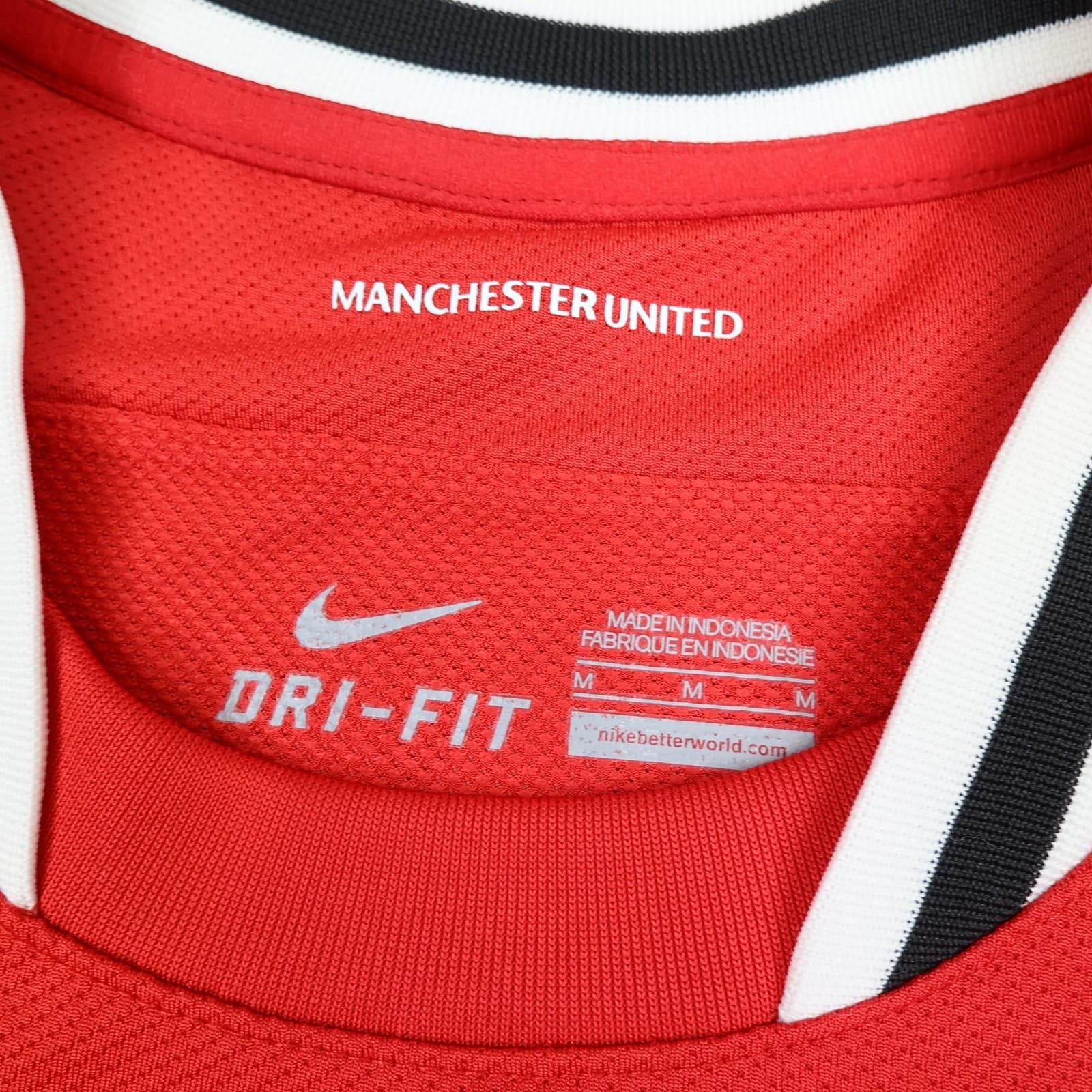 Manchester United Shirt Mens Medium Red Home 2010 2011 Nike Soccer Phil Jones 4 photo 7