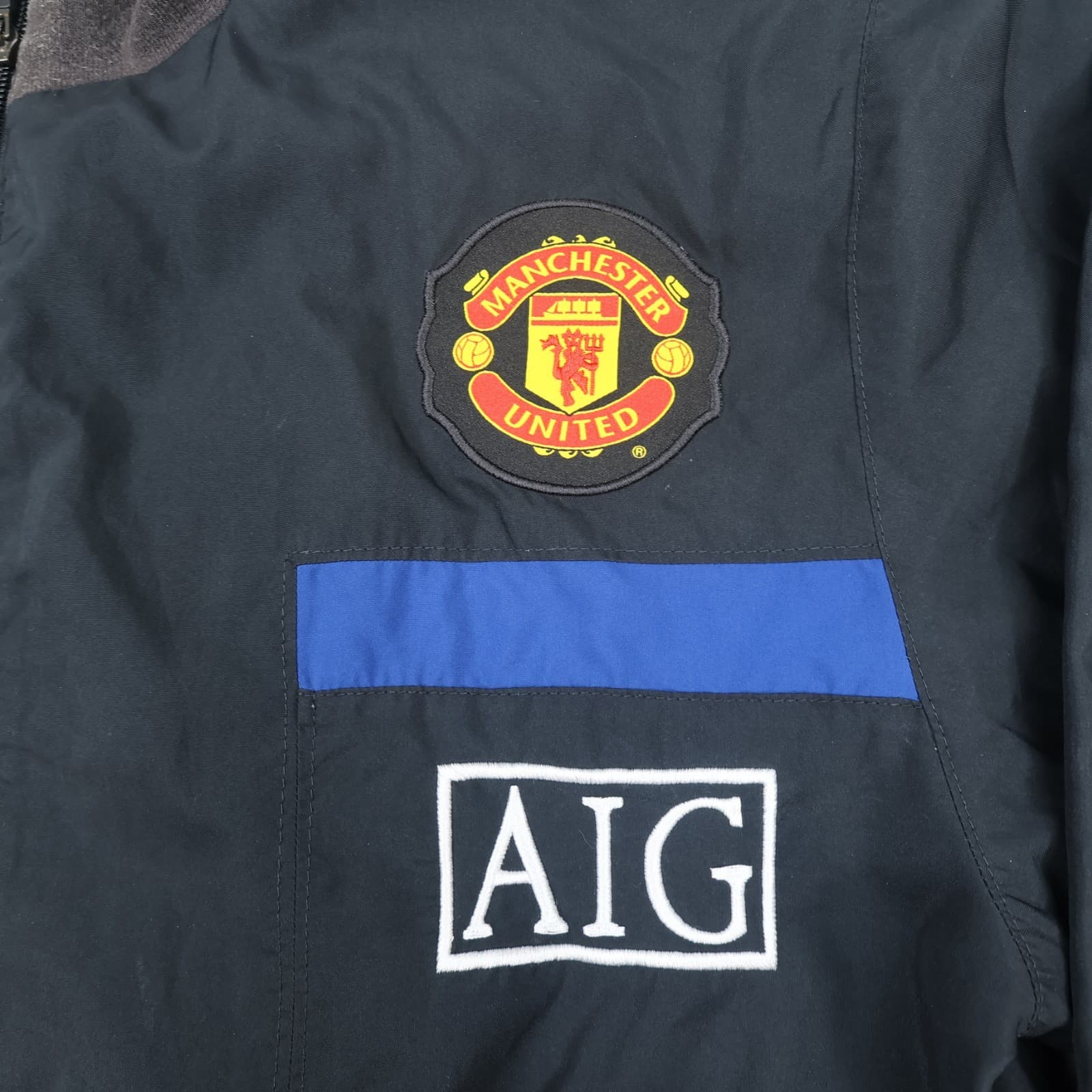 Manchester United Tracksuit Medium Black Training Jacket Top Nike 2009 2010 photo 3