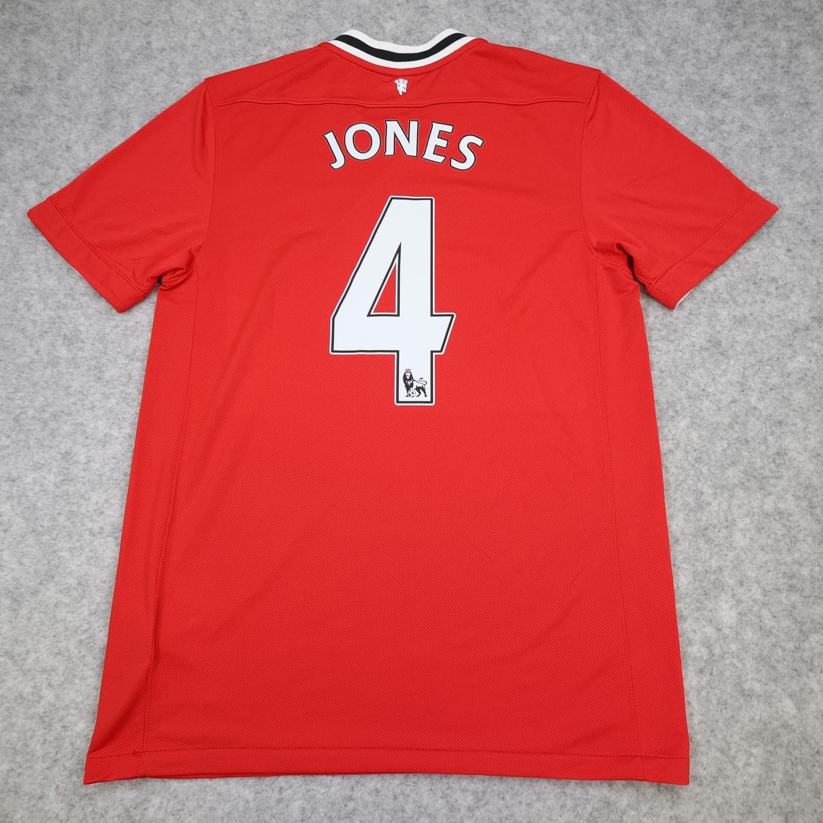 Manchester United Shirt Mens Medium Red Home 2010 2011 Nike Soccer Phil Jones 4