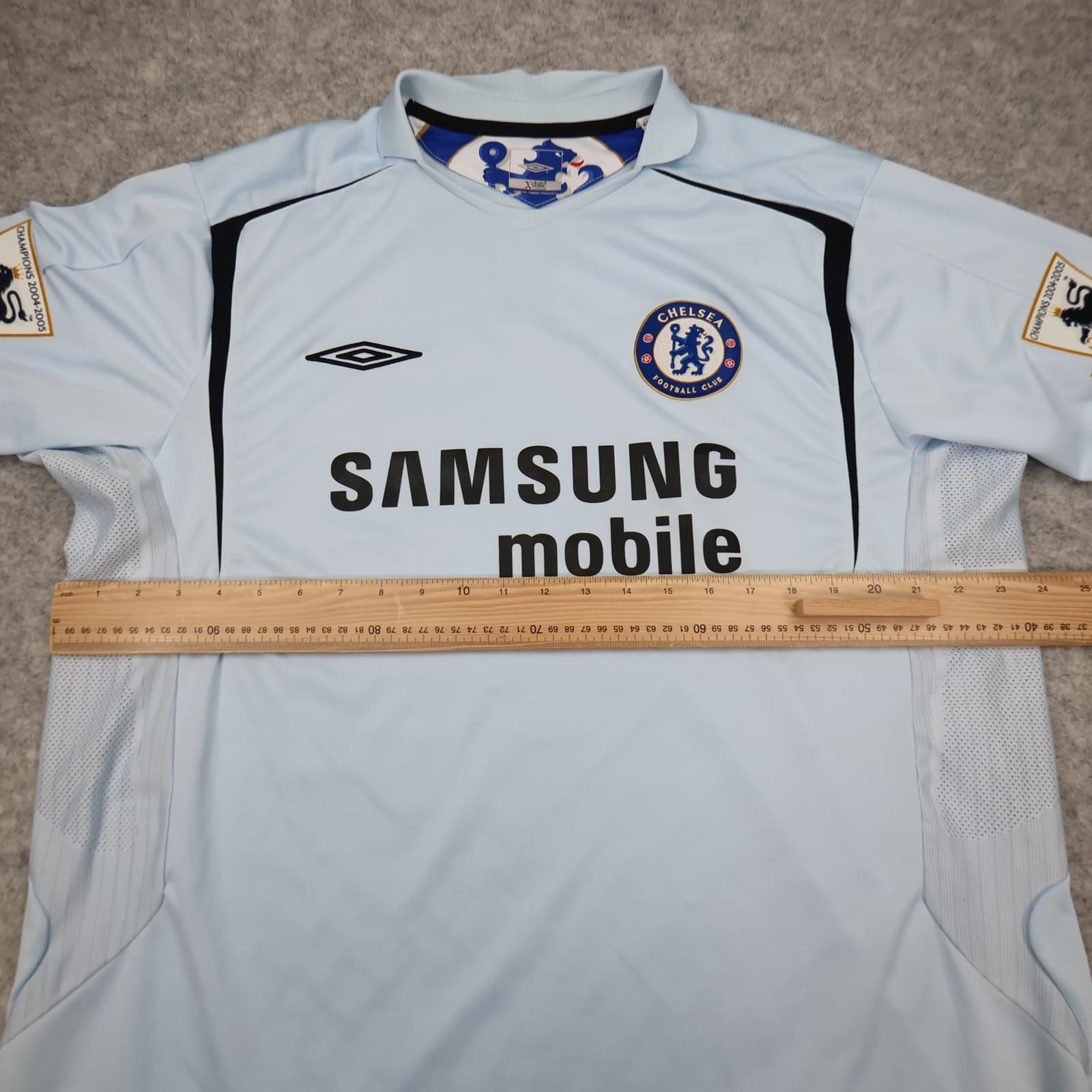 Chelsea Shirt 2XL Blue Away Kit 2005 2006 Umbro Soccer Jersey Frank Lampard photo 13
