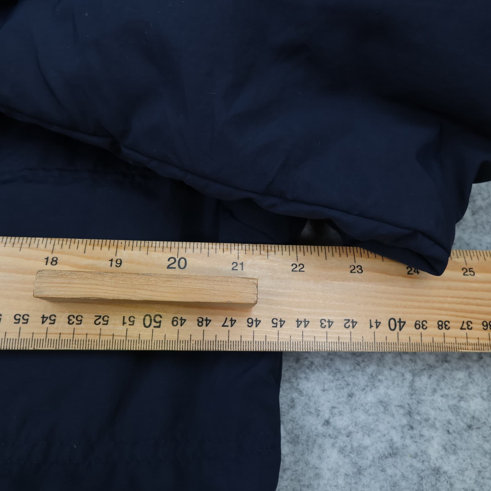 Vintage Real Madrid Jacket Mens Medium Navy Football Hooded Padded Winter Coat photo 11