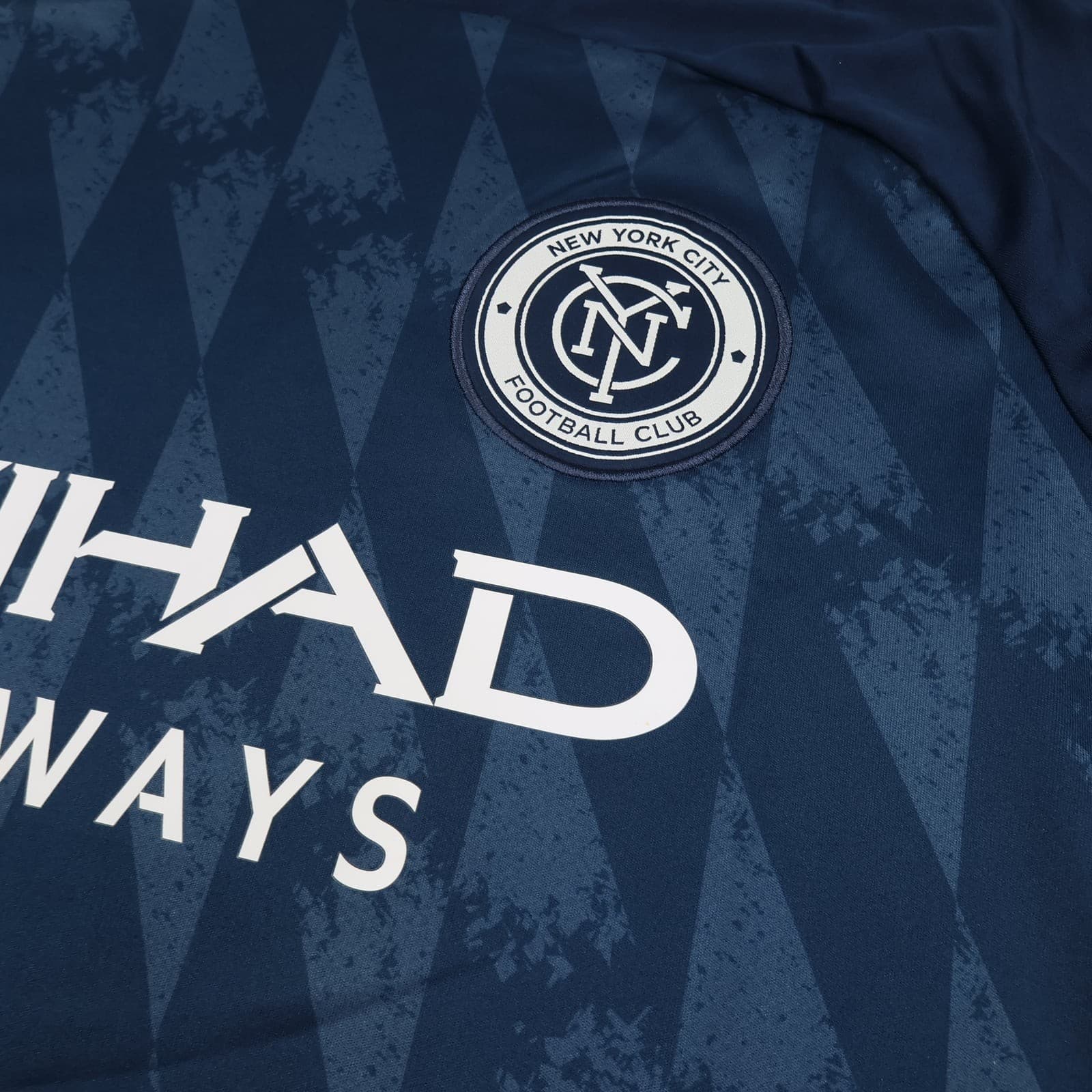 New York City FC Football Shirt Men Medium Blue Away 2020 2021 Adidas EH6195 photo 4