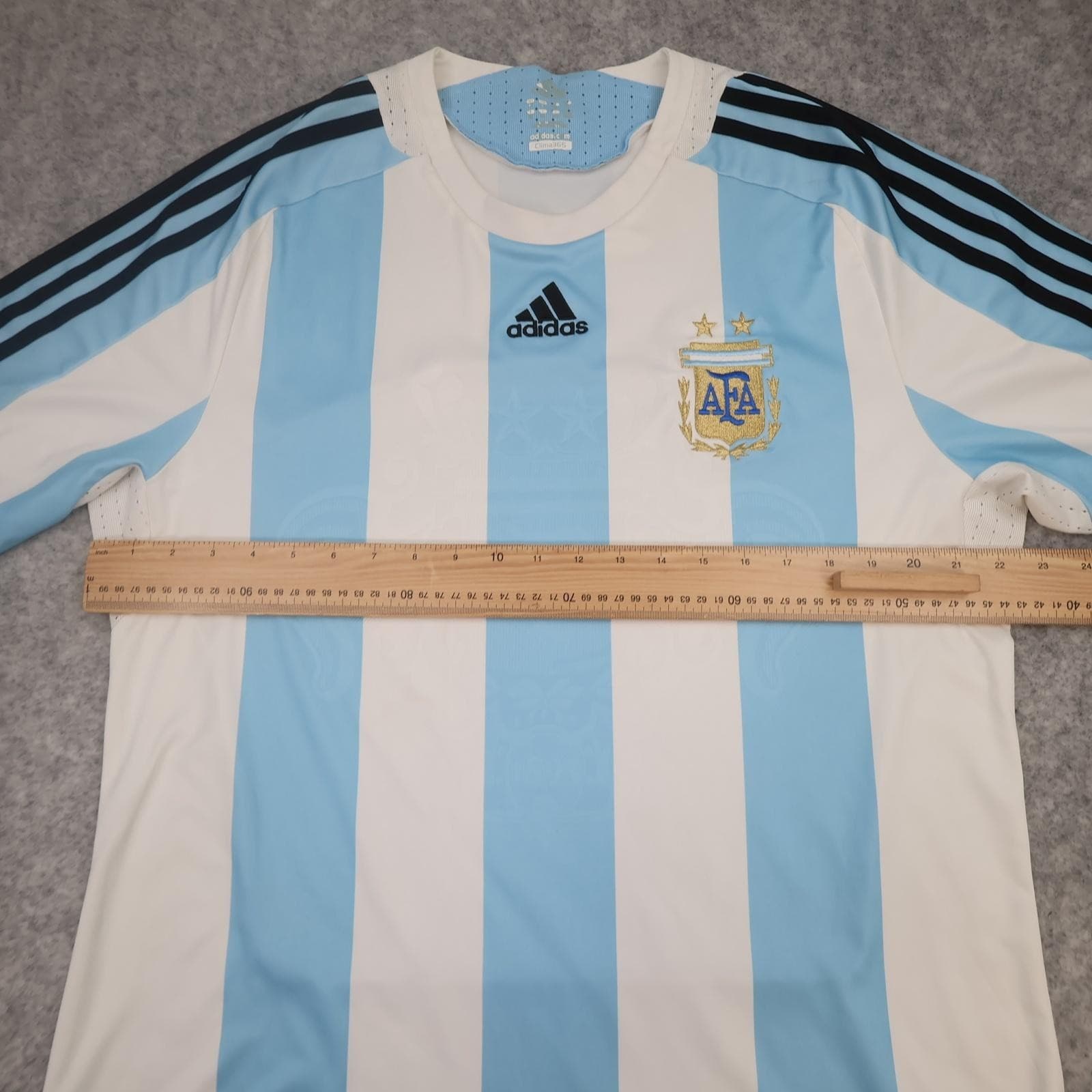 Argentina Home Shirt Mens Extra Large Blue 2007 2009 Football Adidas Jersey photo 10
