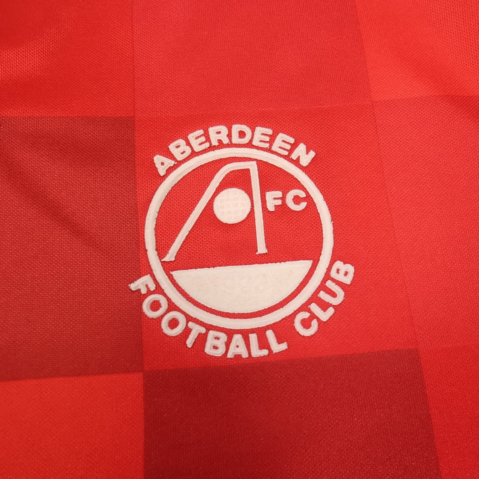 Vintage Aberdeen Football Shirt Large Home Kit 1987 1990 Umbro Jersey Rare 42" photo 4