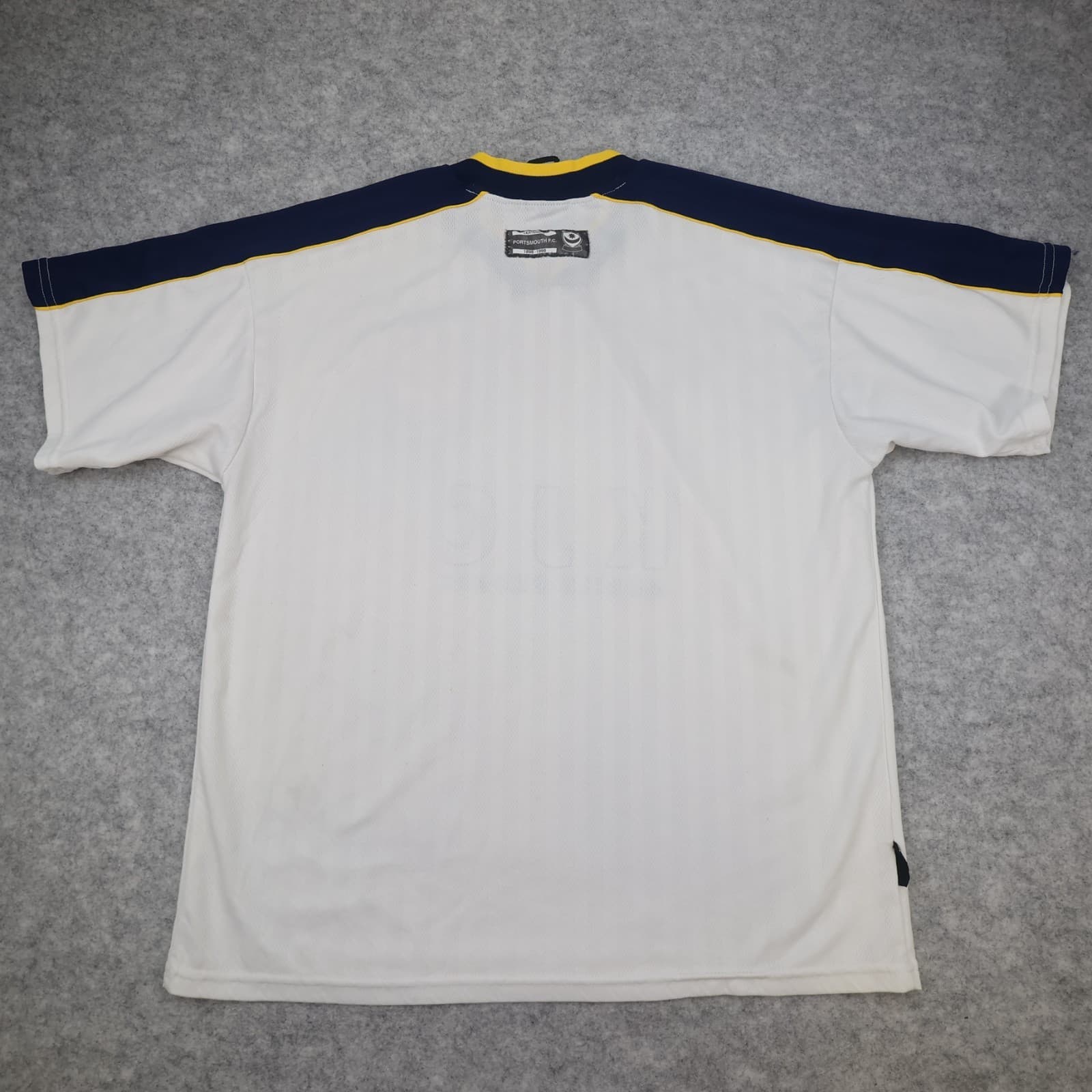 Vintage Portsmouth FC Shirt Large Third Kit White Admiral Jersey 1998 1999 KJC photo 2