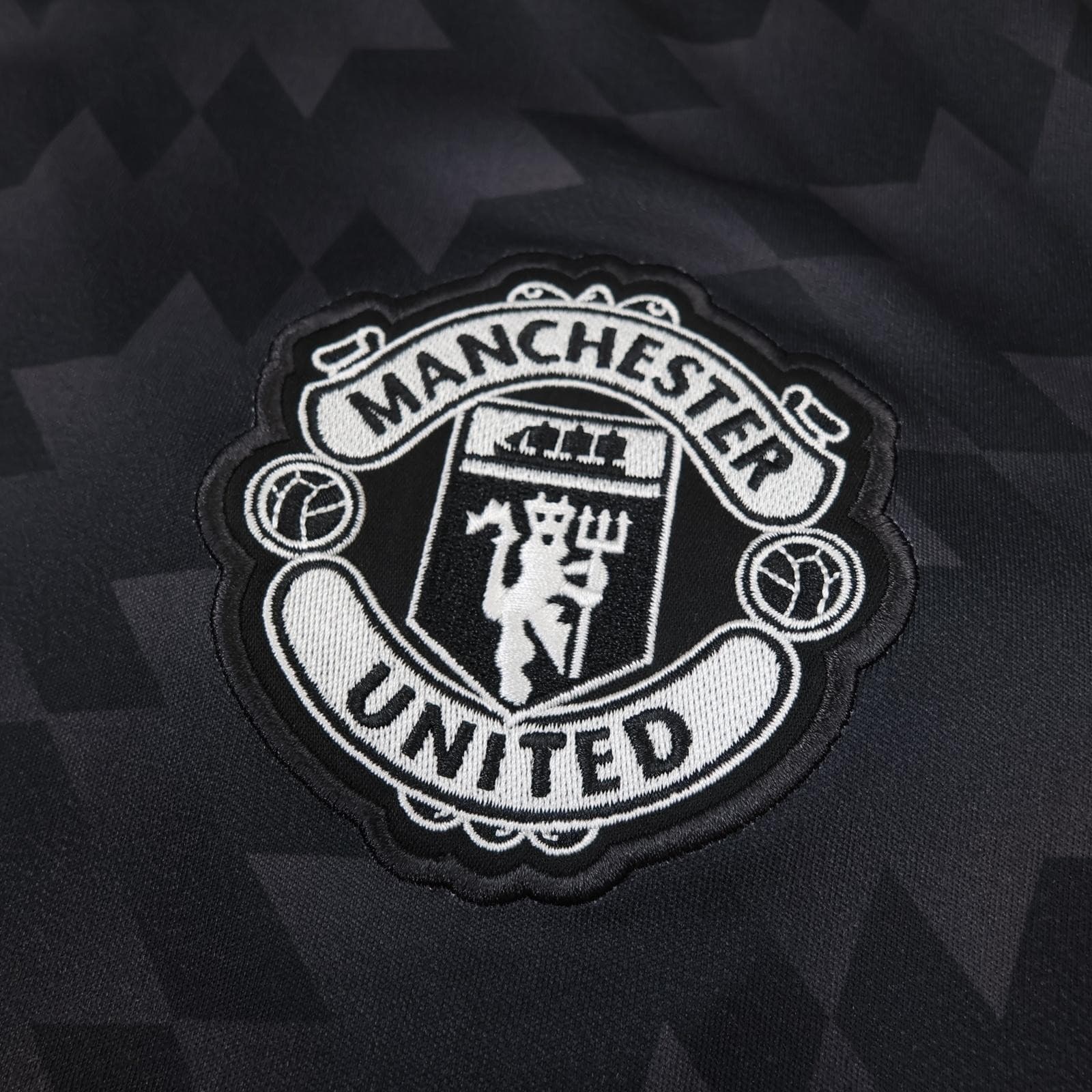 Manchester United Shirt Mens XL Black Third 2017 2018 Football Adidas Jersey photo 4