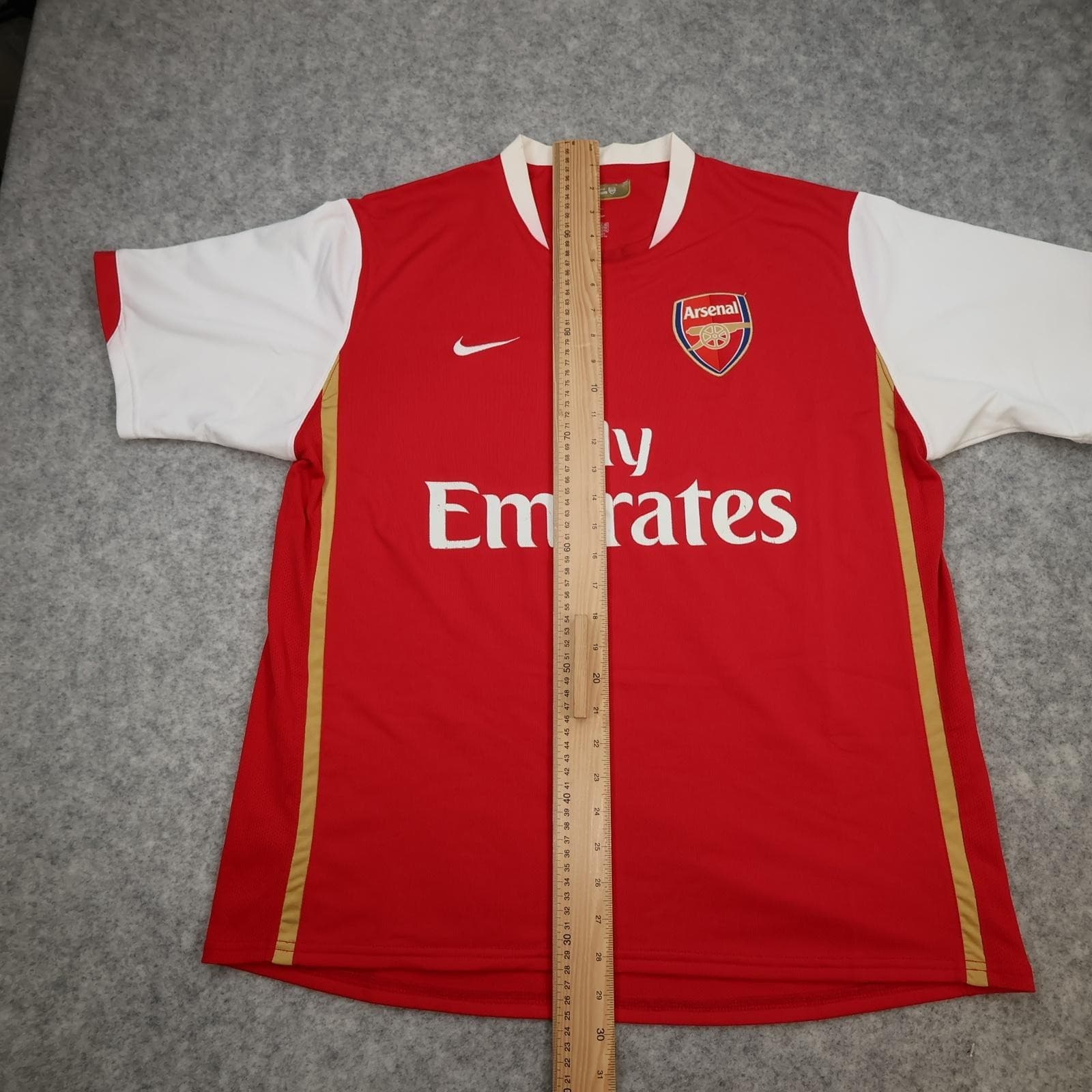 Arsenal Shirt Mens Large Red Home 2006 2008 EPL Football Nike Soccer Jersey photo 14