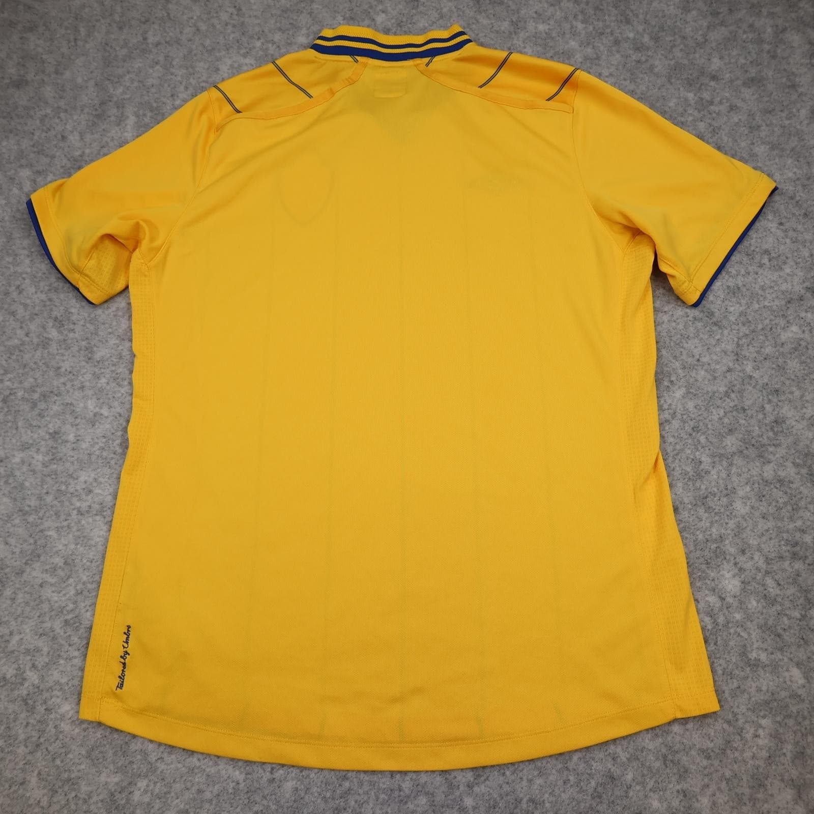 Sweden Home Shirt Mens Medium Yellow 2012 2013 Umbro Soccer Jersey Top SVFF photo 2