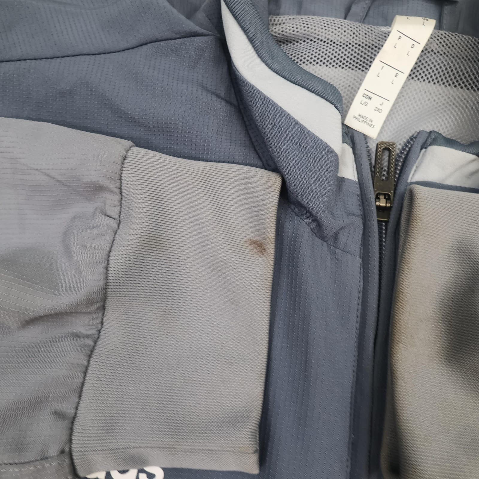Cardiff City Jacket Mens Large Grey EFL Football Adidas Track Top 2019 2020 photo 11