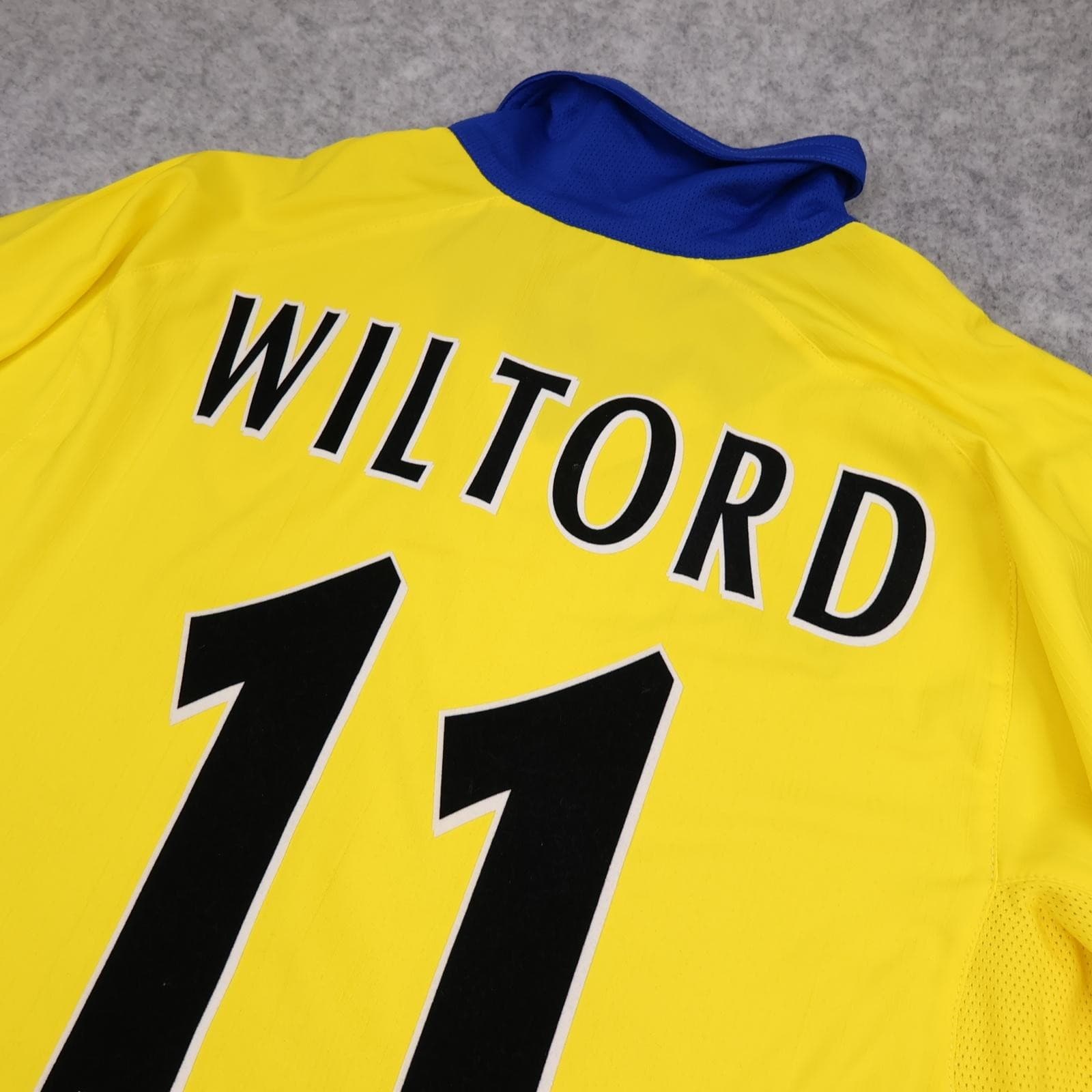 Arsenal Away Shirt Mens Large Yellow 2003 2004 Vintage Nike Wiltord 11 Jersey photo 7