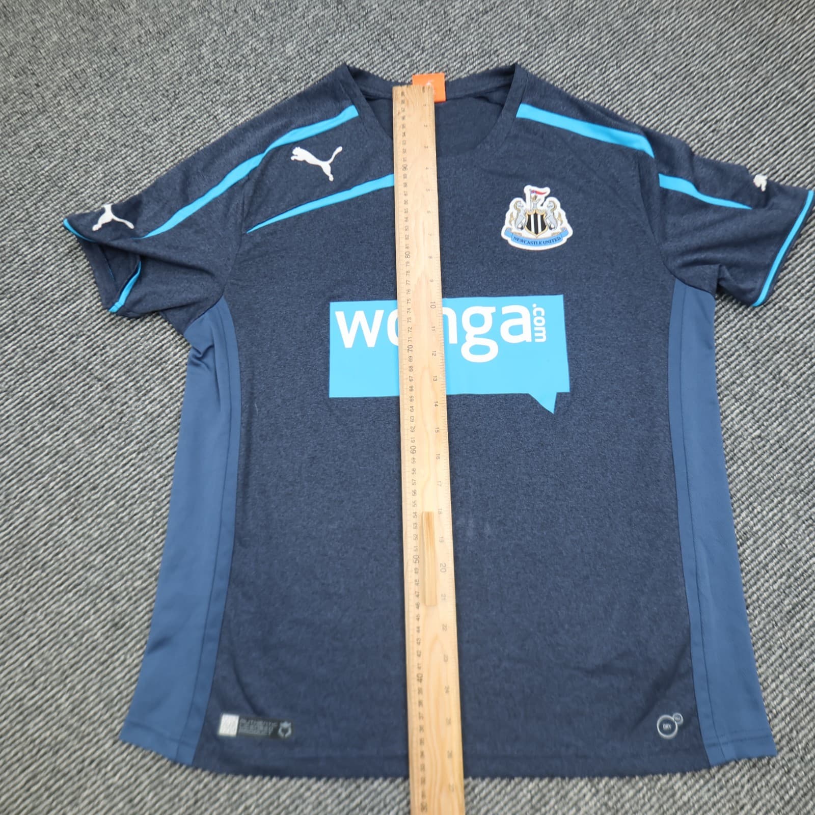 Newcastle United Shirt Medium Navy Away Kit 2013 2014 Puma Soccer Jersey Wonga photo 14