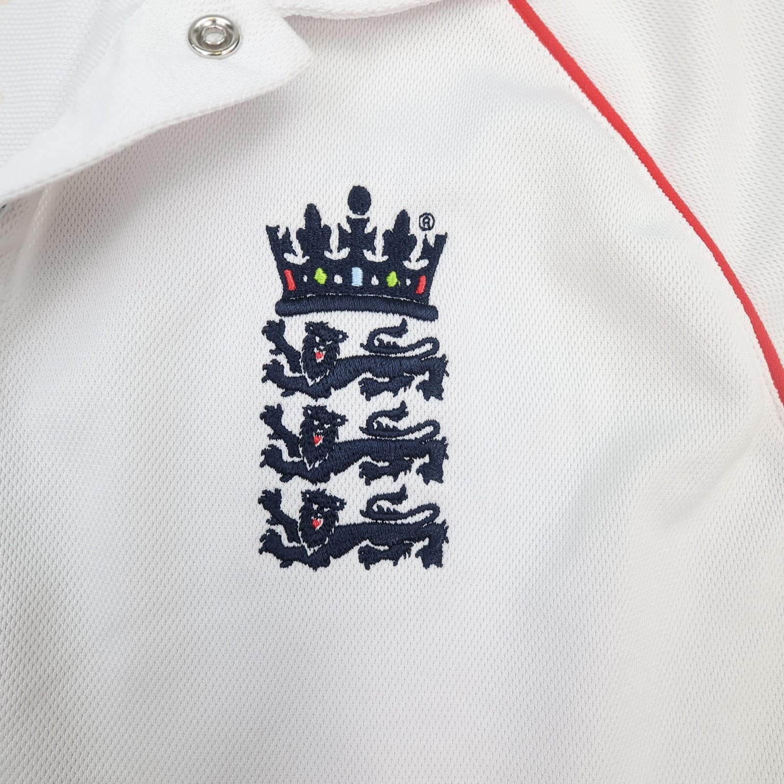 England Cricket Shirt Mens Small White Adidas 2008 2010 ECB Cricket Jersey photo 5