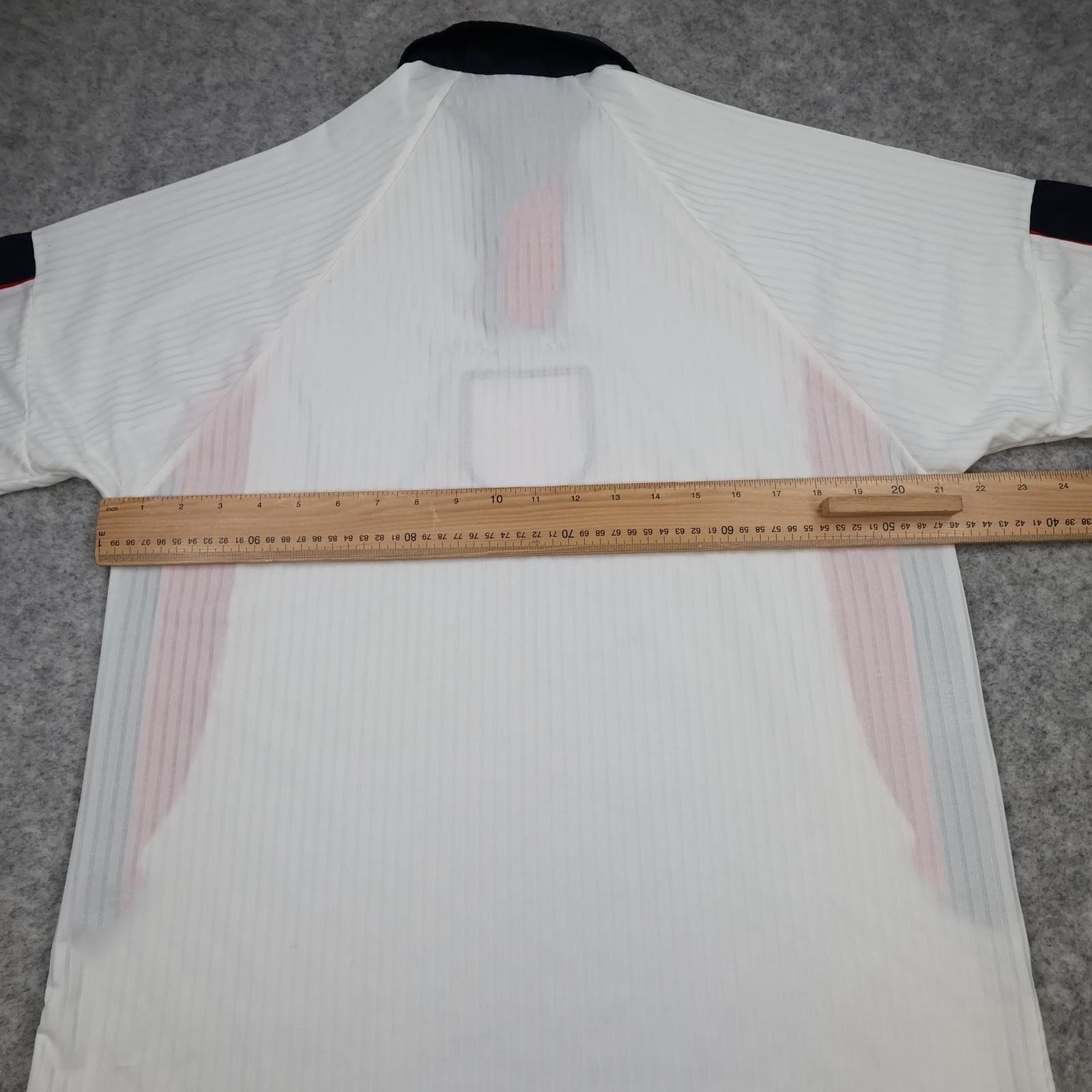 Vintage England Home Shirt Mens Large White Football 1998 1999 Soccer Jersey Top photo 10