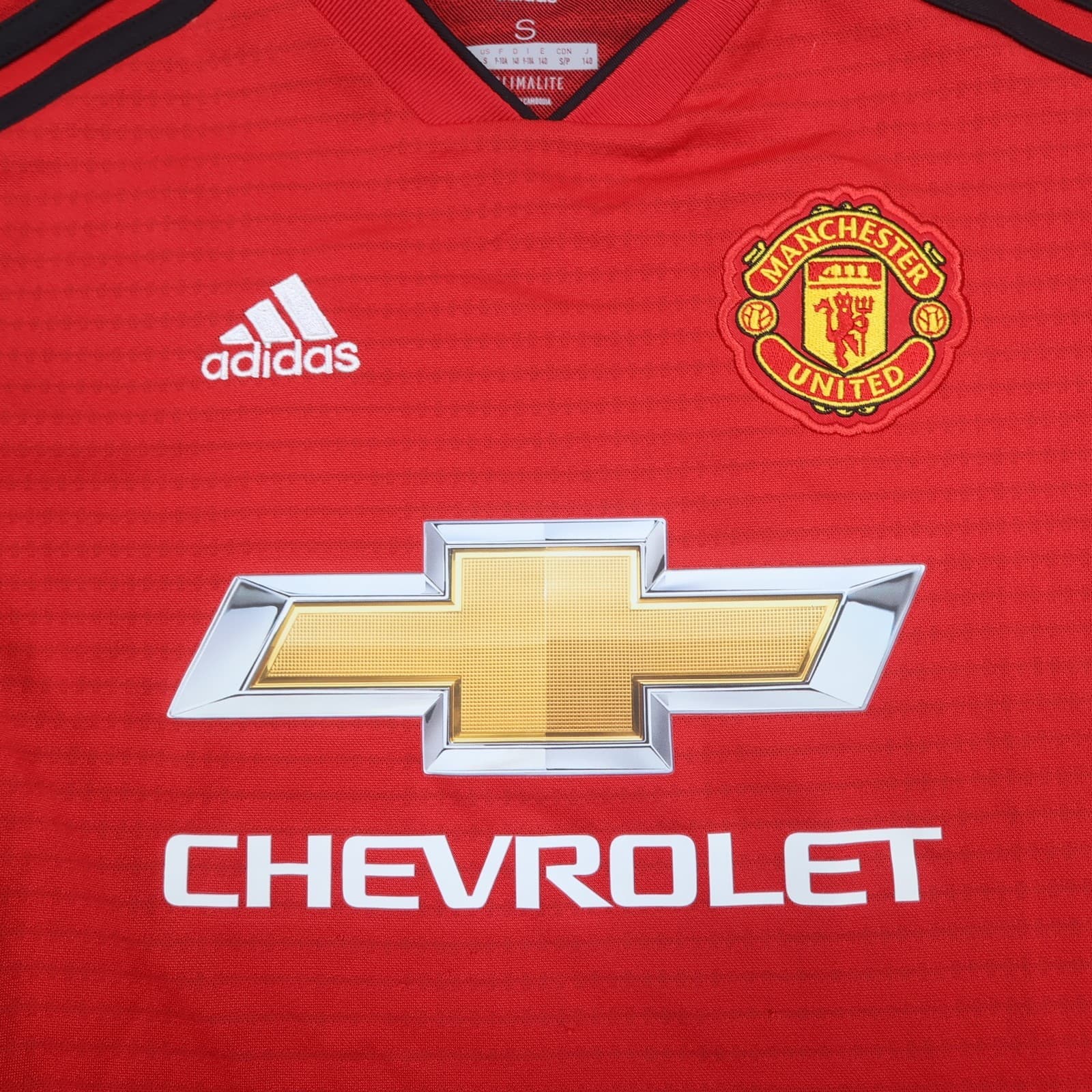 Manchester United Shirt 9-10 Years Red Home 2018 2019 Adidas Jersey Alexis 7 photo 4