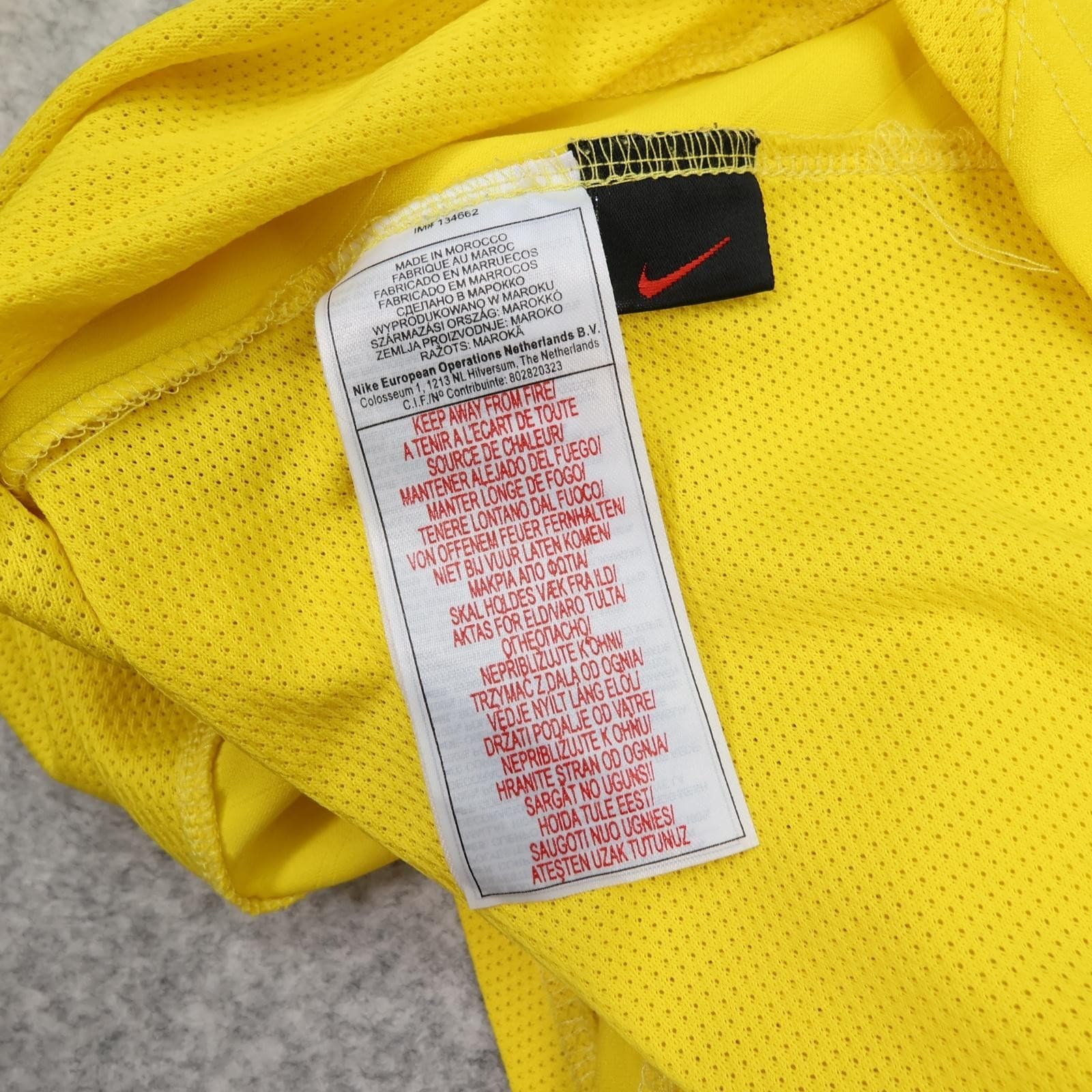 Arsenal Away Shirt XL Long Sleeve Yellow 2002 2004 Nike Henry 14 Soccer Jersey photo 15