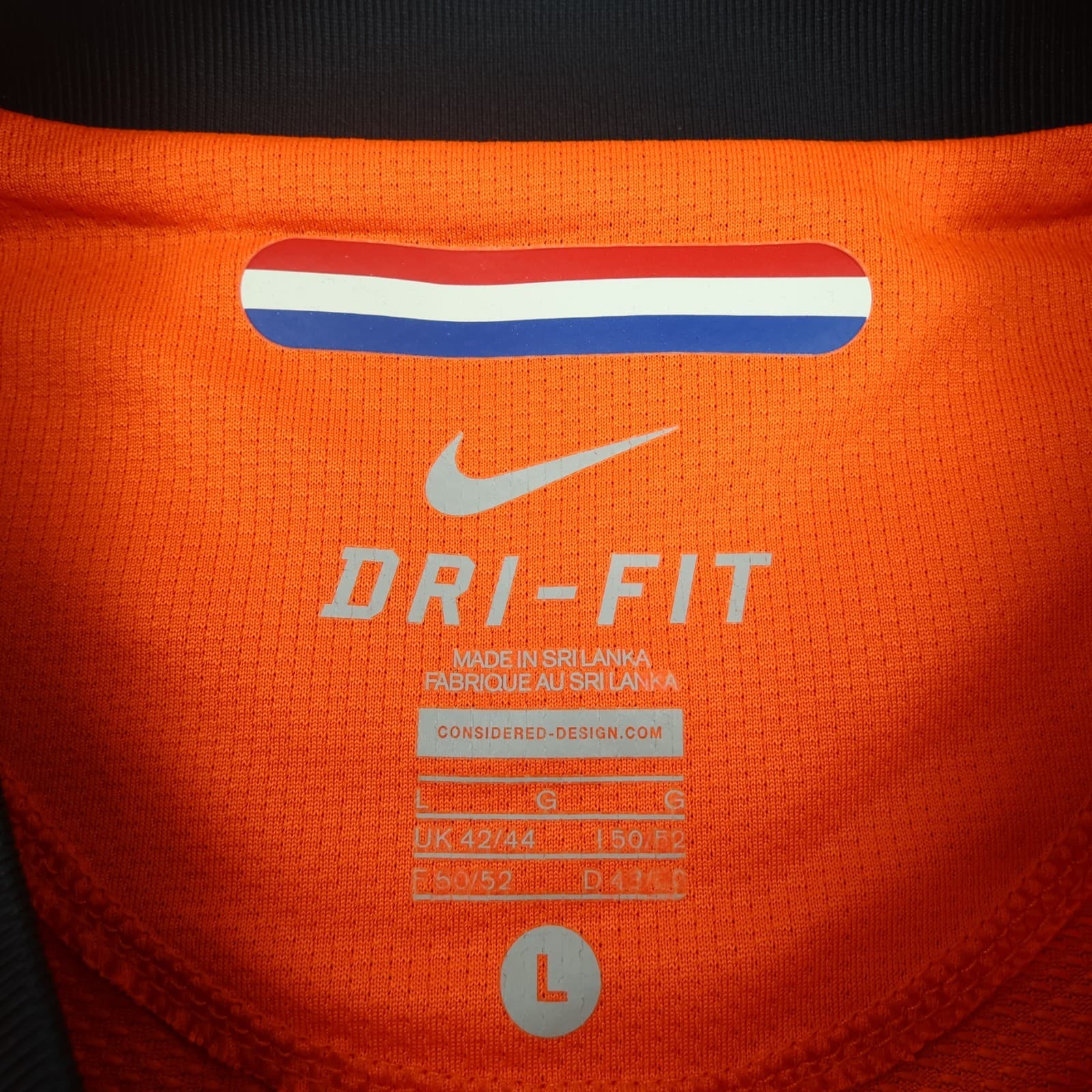 Netherlands Football Shirt Large Orange Home Kit Nike 2010 2011 Soccer Jersey photo 7