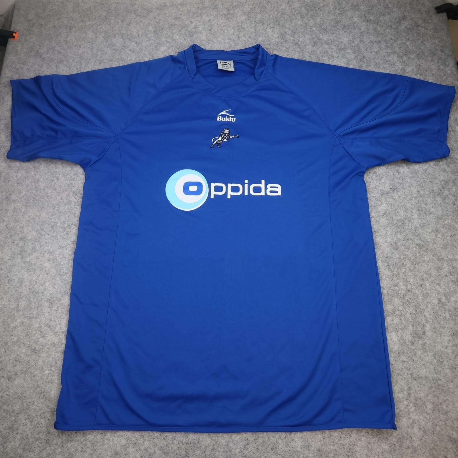 Millwall Shirt Mens 3XL Blue Home EFL 2007 2008 Bukta Oppida Soccer Jersey