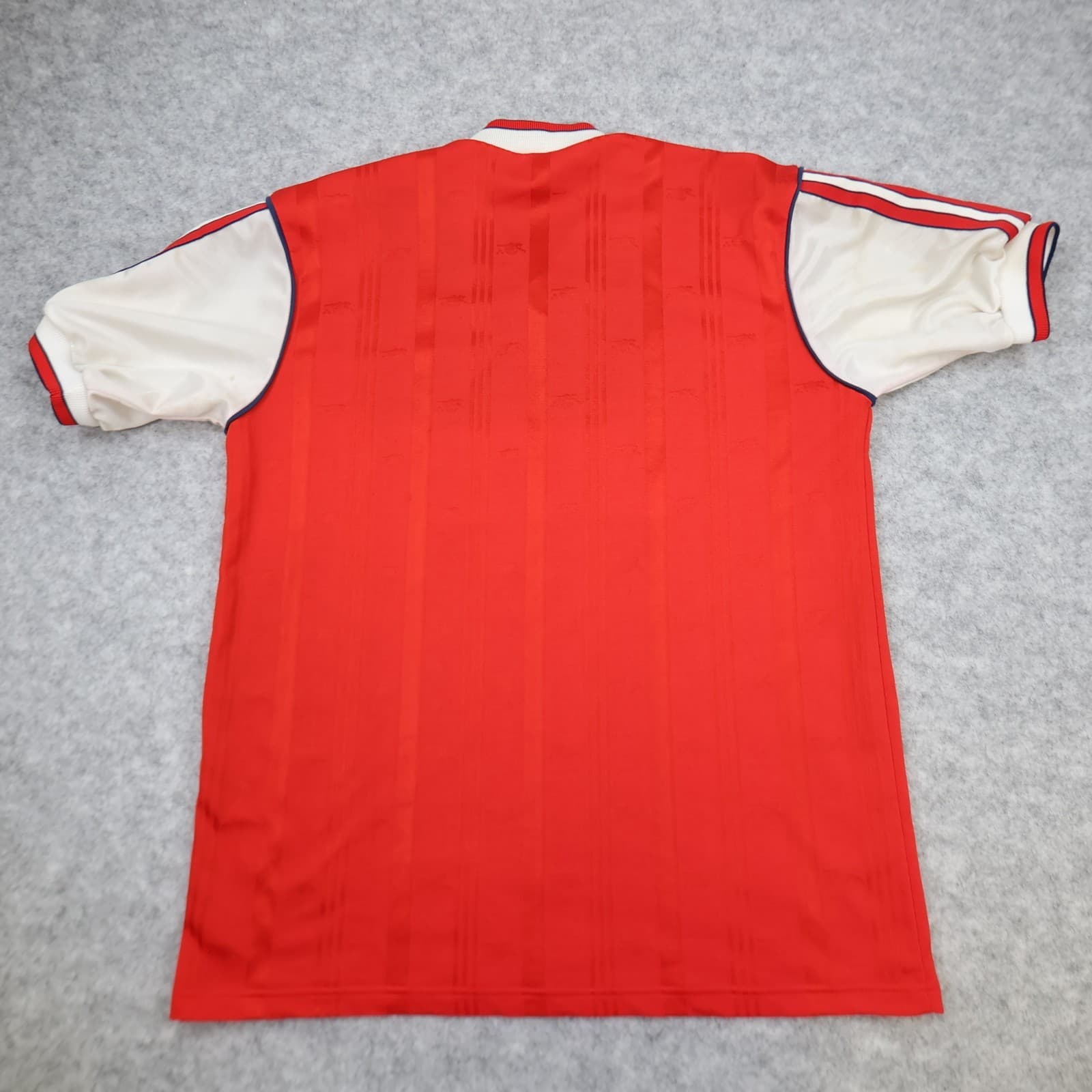 Vintage Arsenal Shirt Large Red Home Kit 1986 1988 Adidas Jersey JVC 80s photo 2