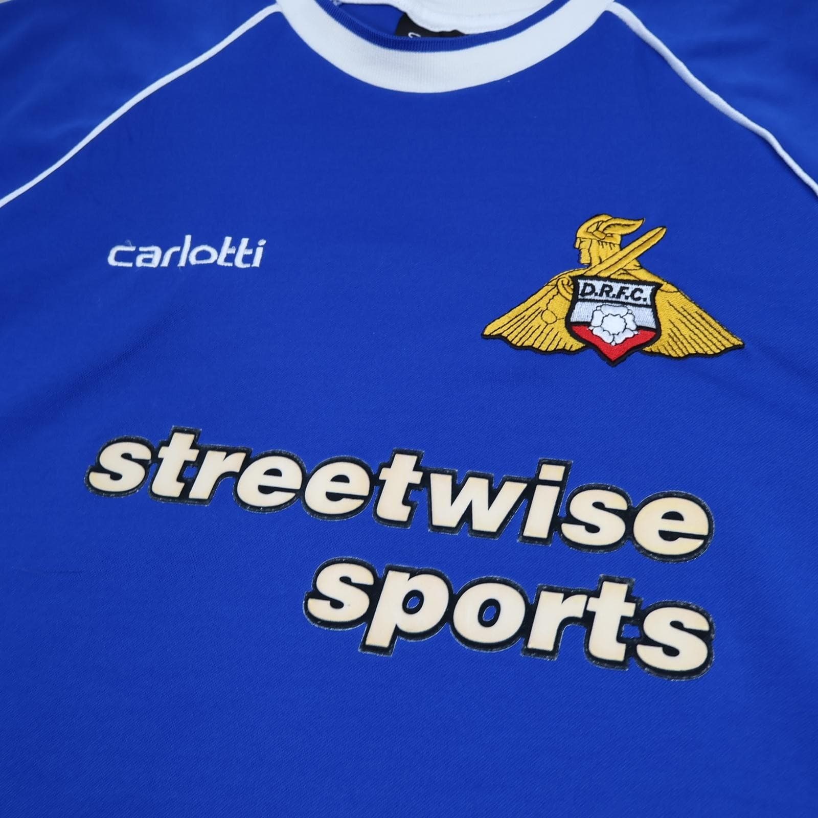 Doncaster Rovers Shirt Mens 3XL Blue Home 2003 2004 Soccer Carlotti Jersey photo 3