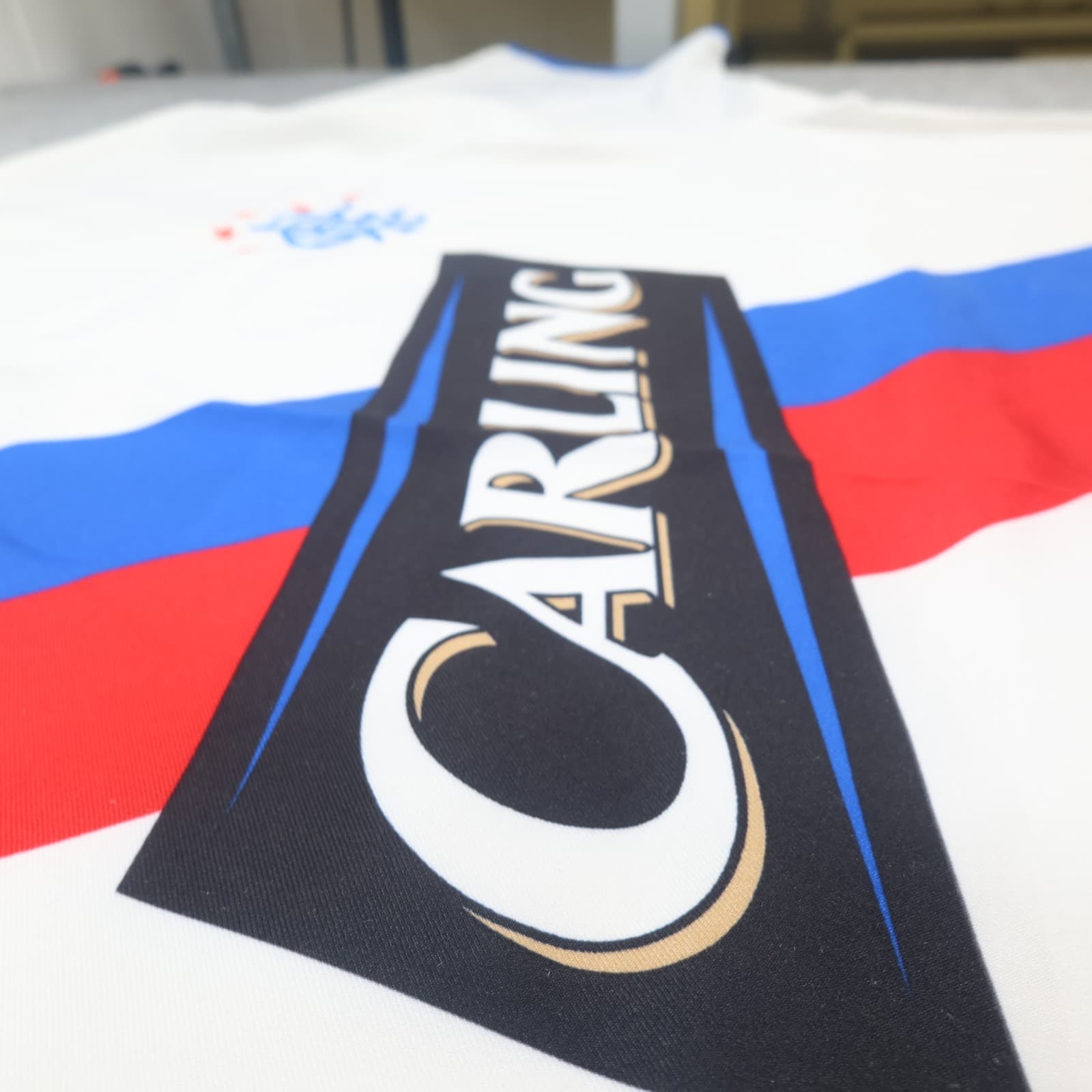 Vintage Rangers Football Shirt Extra Large White Away Kit 2004 2005 Diadora Mens photo 8