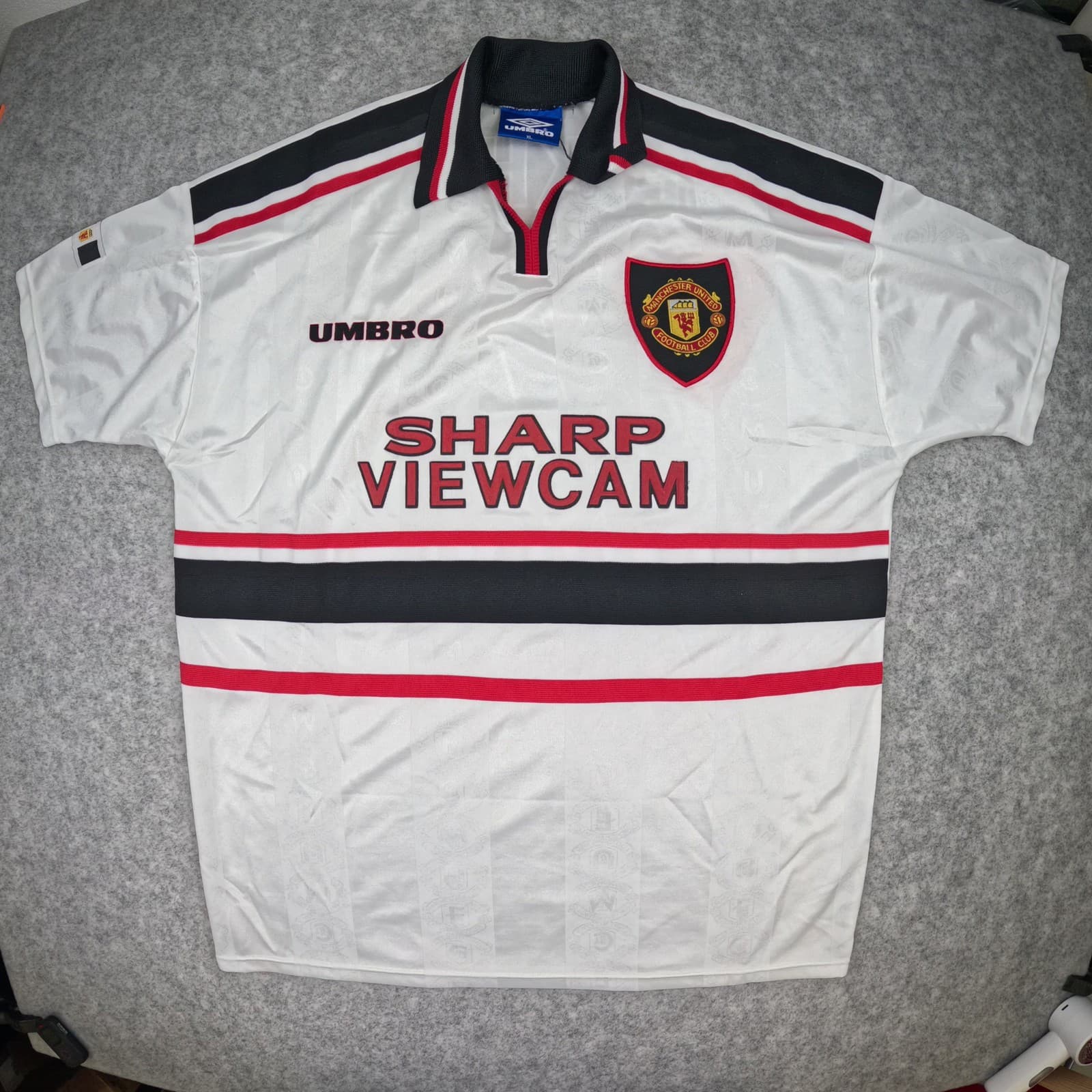 Vintage Manchester United Football Shirt Extra Large 1997 1999 Soccer Jersey photo 2
