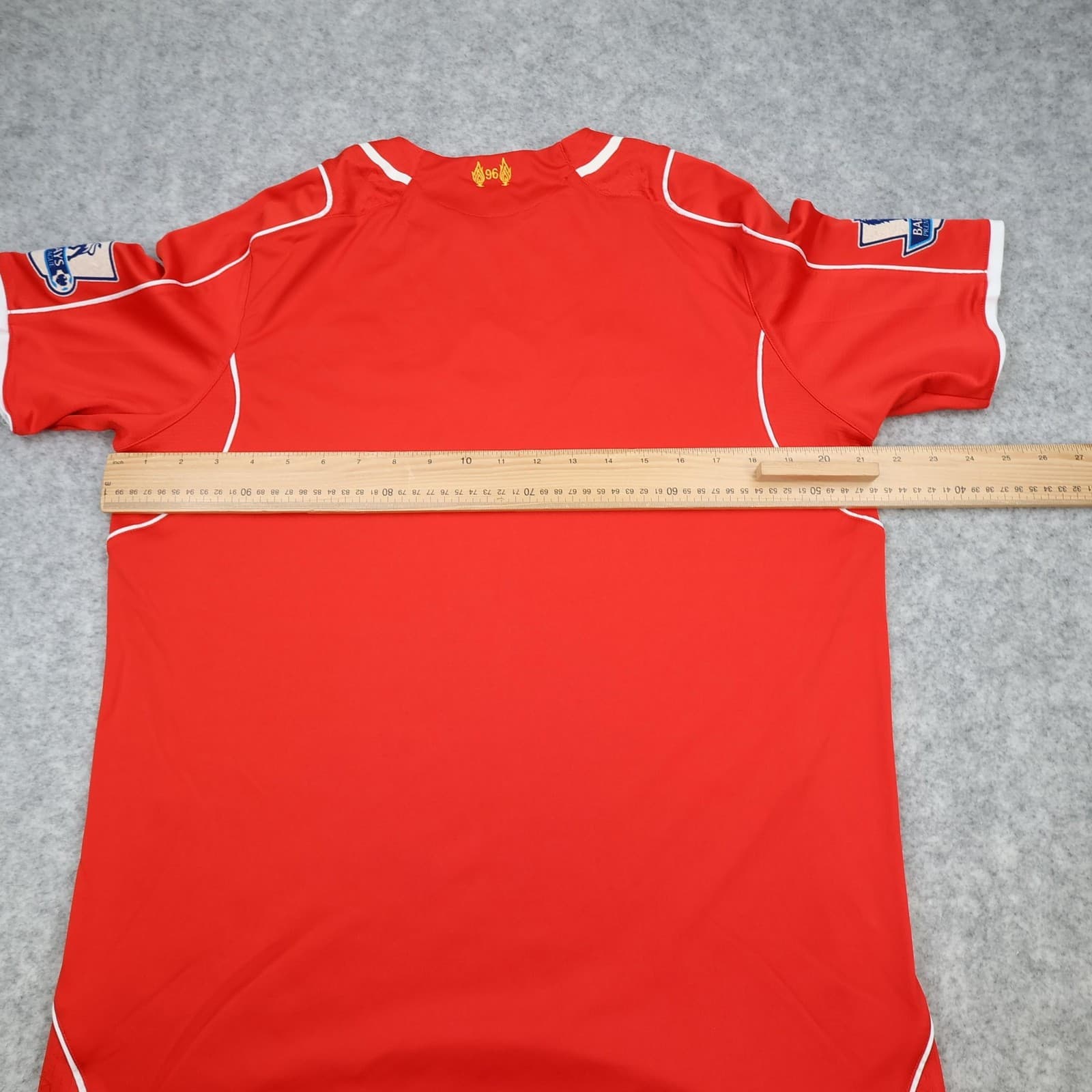 Liverpool Shirt Mens Large Red Home 2014 2015 Football Warrior Soccer Jersey photo 11