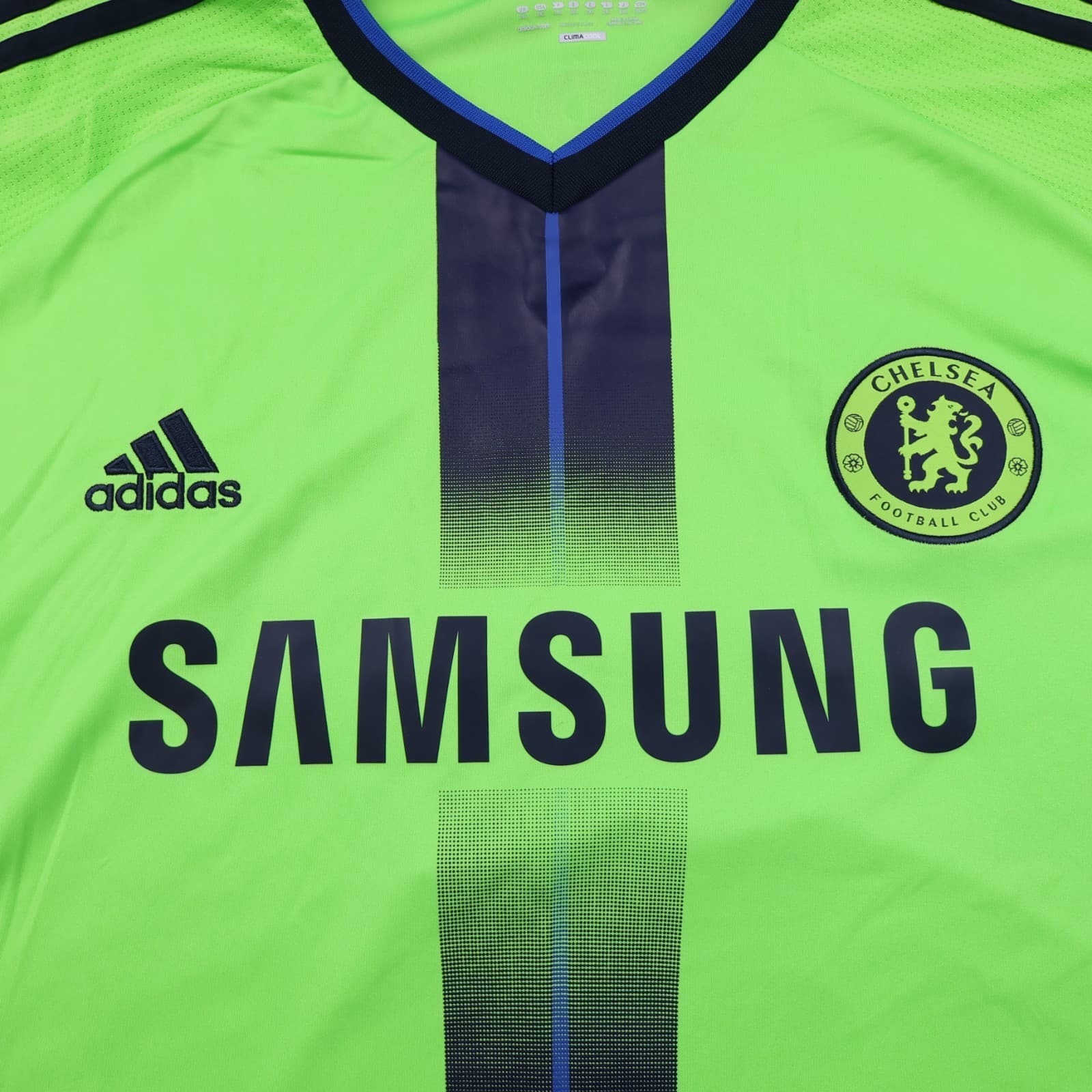 Chelsea Shirt 2XL Green Third Kit 2010 2011 Adidas Soccer Jersey Frank Lampard photo 3