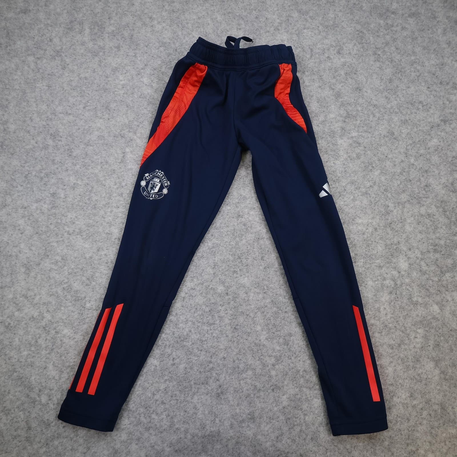 Manchester United Tracksuit Bottoms Youth 7-8 Years Navy EPL Football Adidas