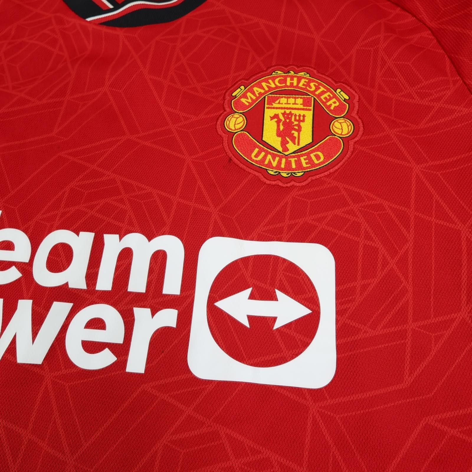 Manchester United Shirt Mens XL Red Home 2023 2024 Football Adidas Lindelof 2 photo 9