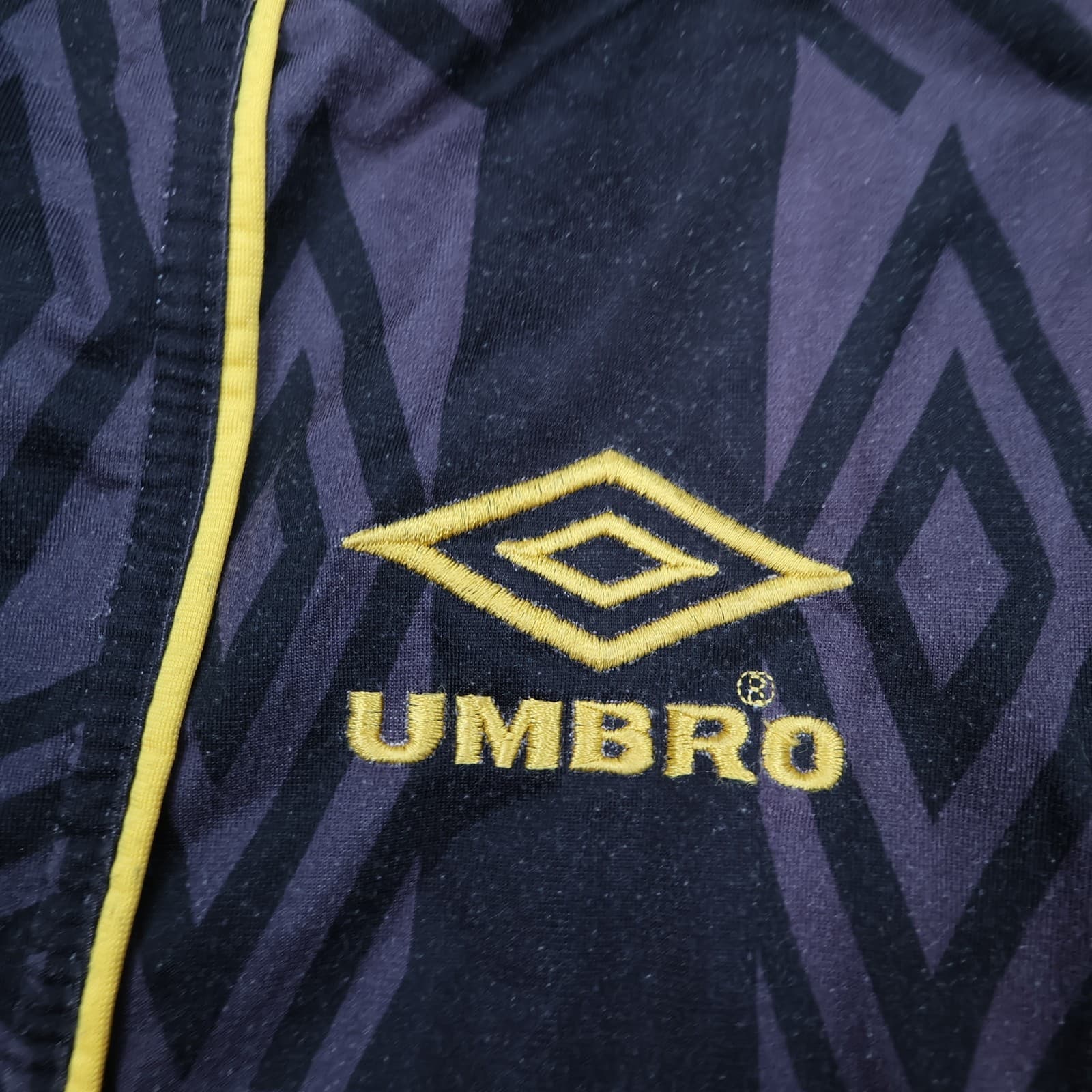 Manchester United Tracksuit 32" Kids Black Training Jacket Top Umbro 1992 1993 photo 4