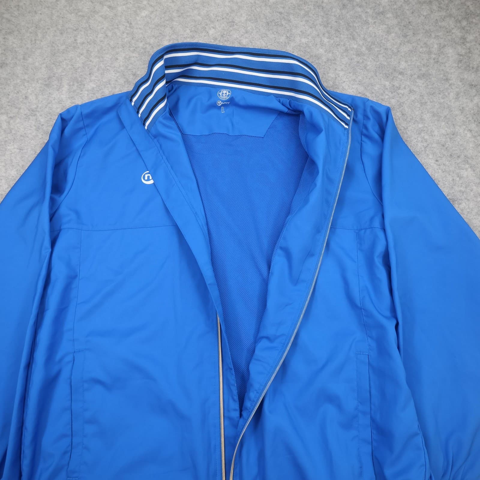 Wigan Athletic Jacket Mens Large Blue Football Zipped Training Top Tracksuit photo 7