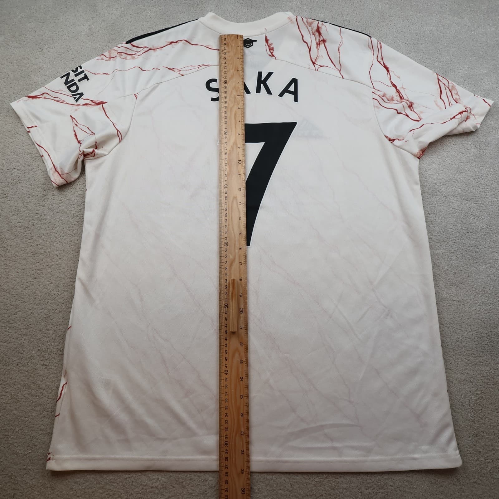 Arsenal Shirt Extra Large White Away Kit 2021 2022 Adidas Jersey Soccer Saka 7 photo 11