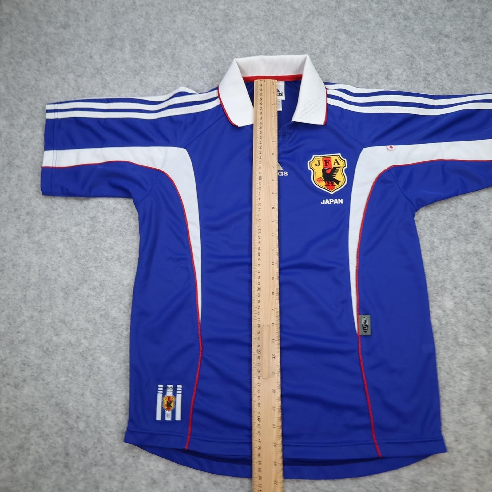Vintage Japan Home Shirt Mens Medium Blue 2000 2002 Football Adidas JFA Jersey photo 10