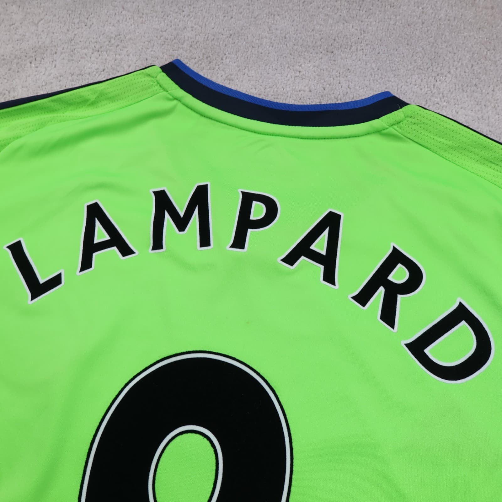 Chelsea Shirt 2XL Green Third Kit 2010 2011 Adidas Soccer Jersey Frank Lampard photo 8