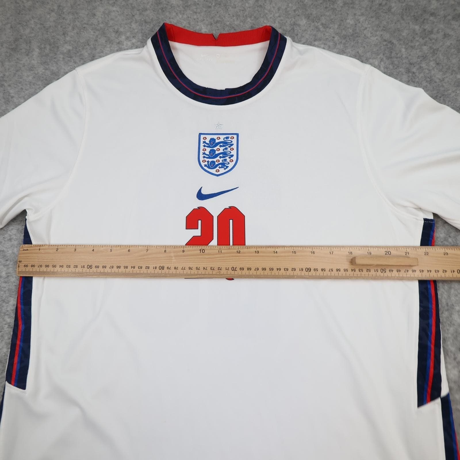 England Shirt Mens XL Home 2020 2021 Football Jersey Nike Foden 20 Dri-FIT White photo 11