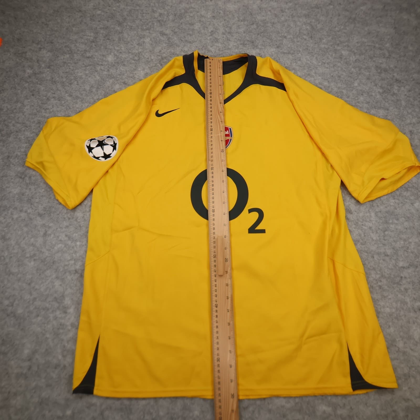 Vintage Arsenal Extra Shirt Large Yellow Away Kit 2005 2006 Nike Thierry Henry photo 16