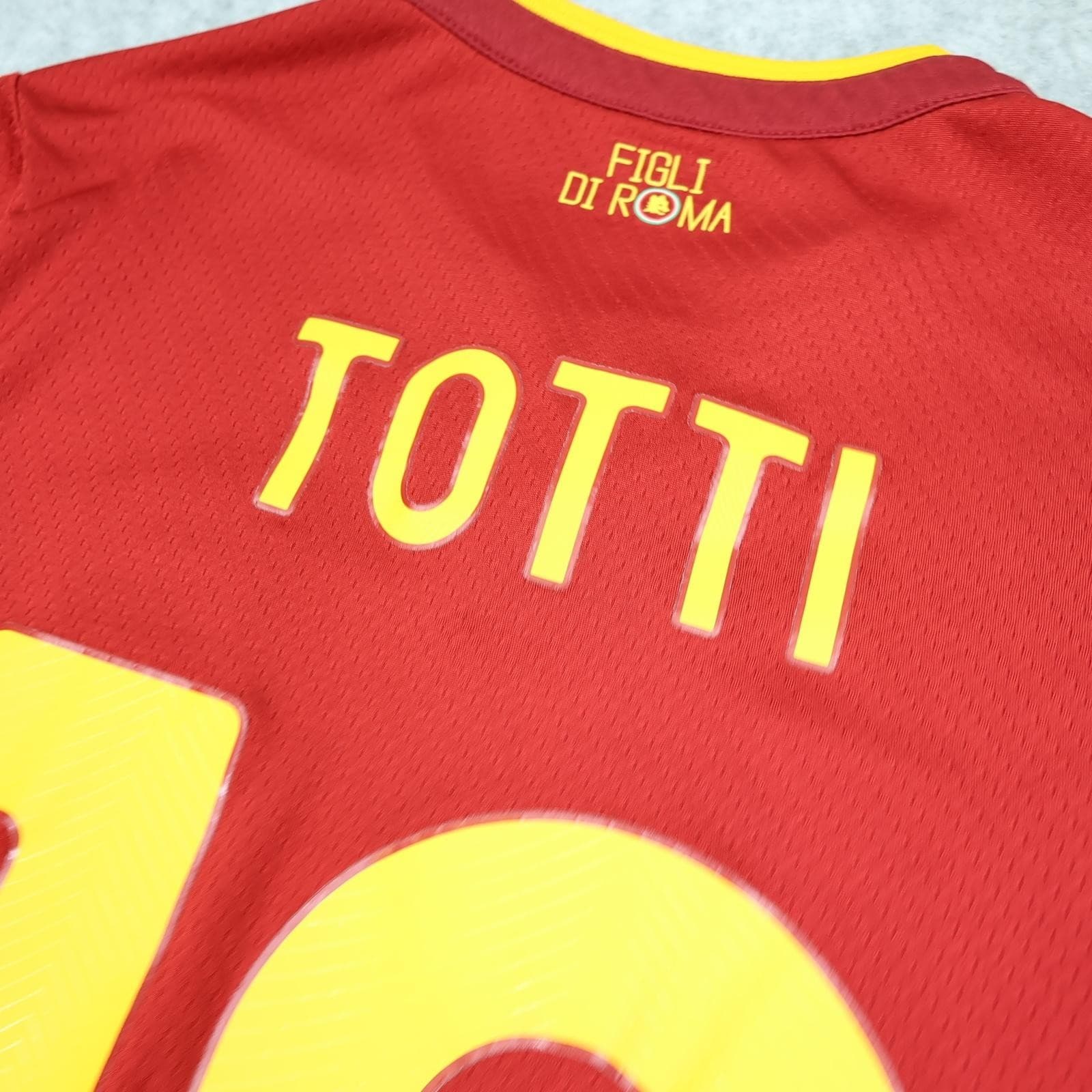 AS Roma Shirt Mens Medium Red Home 2022 2023 New Balance Totti 10 Soccer Jersey photo 7
