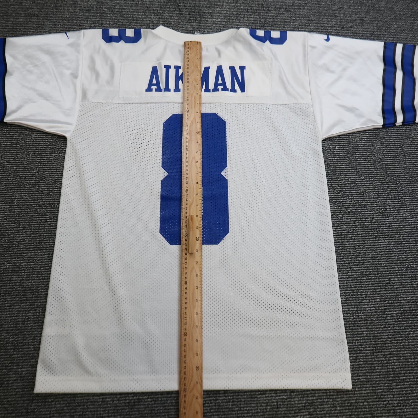 Dallas Cowboys Jersey Large Nike Navy Troy Aikman NFL 1995 American Football photo 12