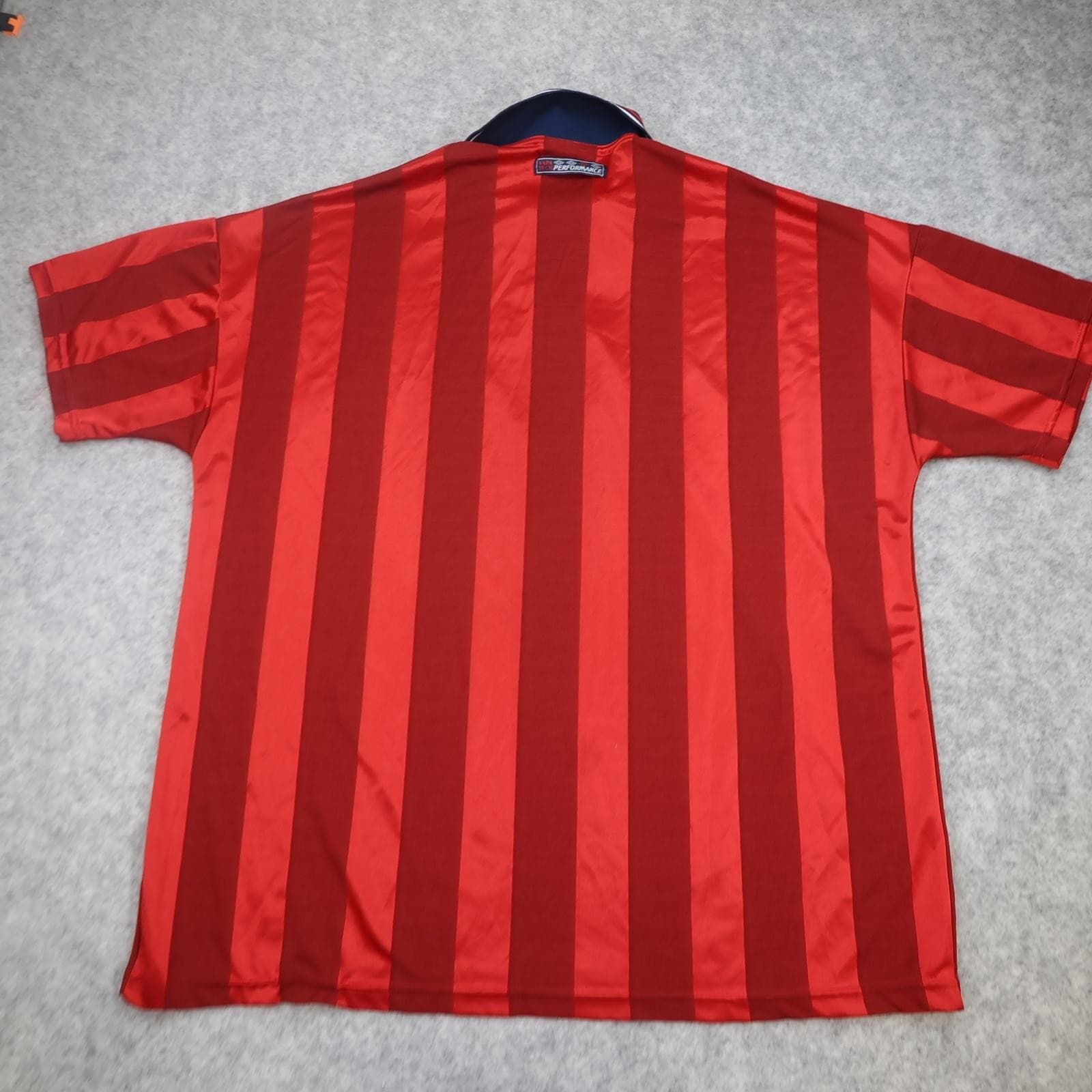 Vintage England Away Shirt Mens 2XL Red 1997 1999 Football Umbro Jersey photo 2
